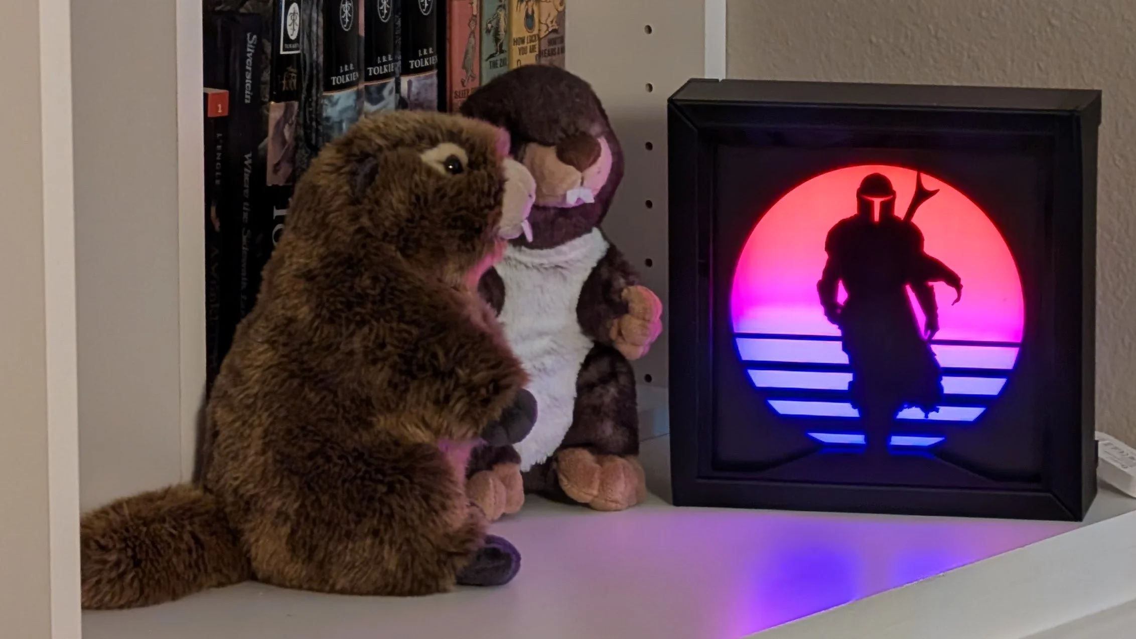 The Mandalorian Lighted Shadow Box