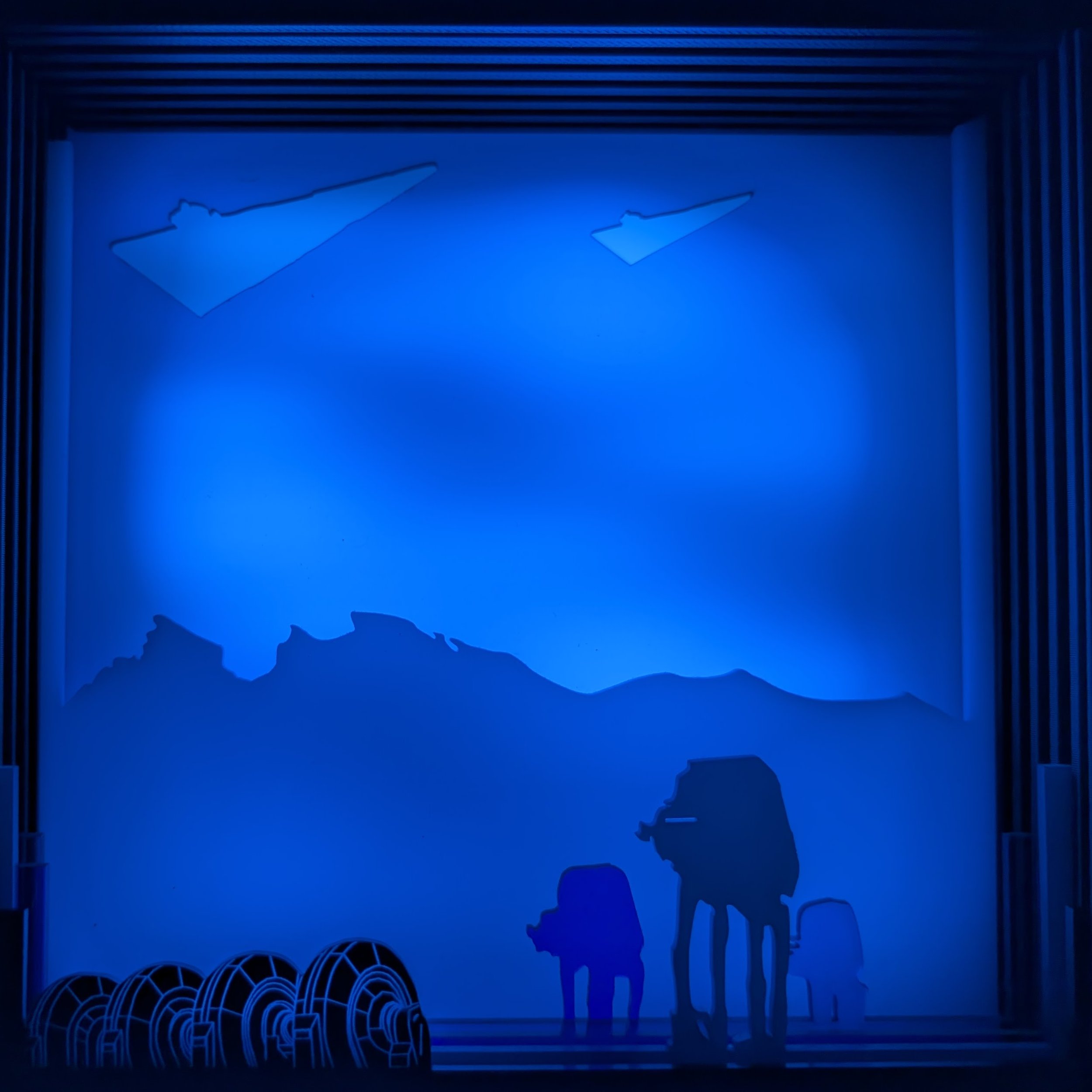 Star Wars Fan Art Light Box Triptych