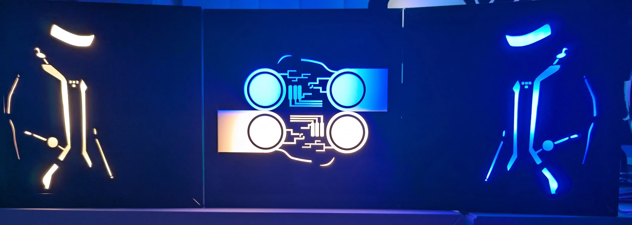 Tron Fan Art Light Box Triptych