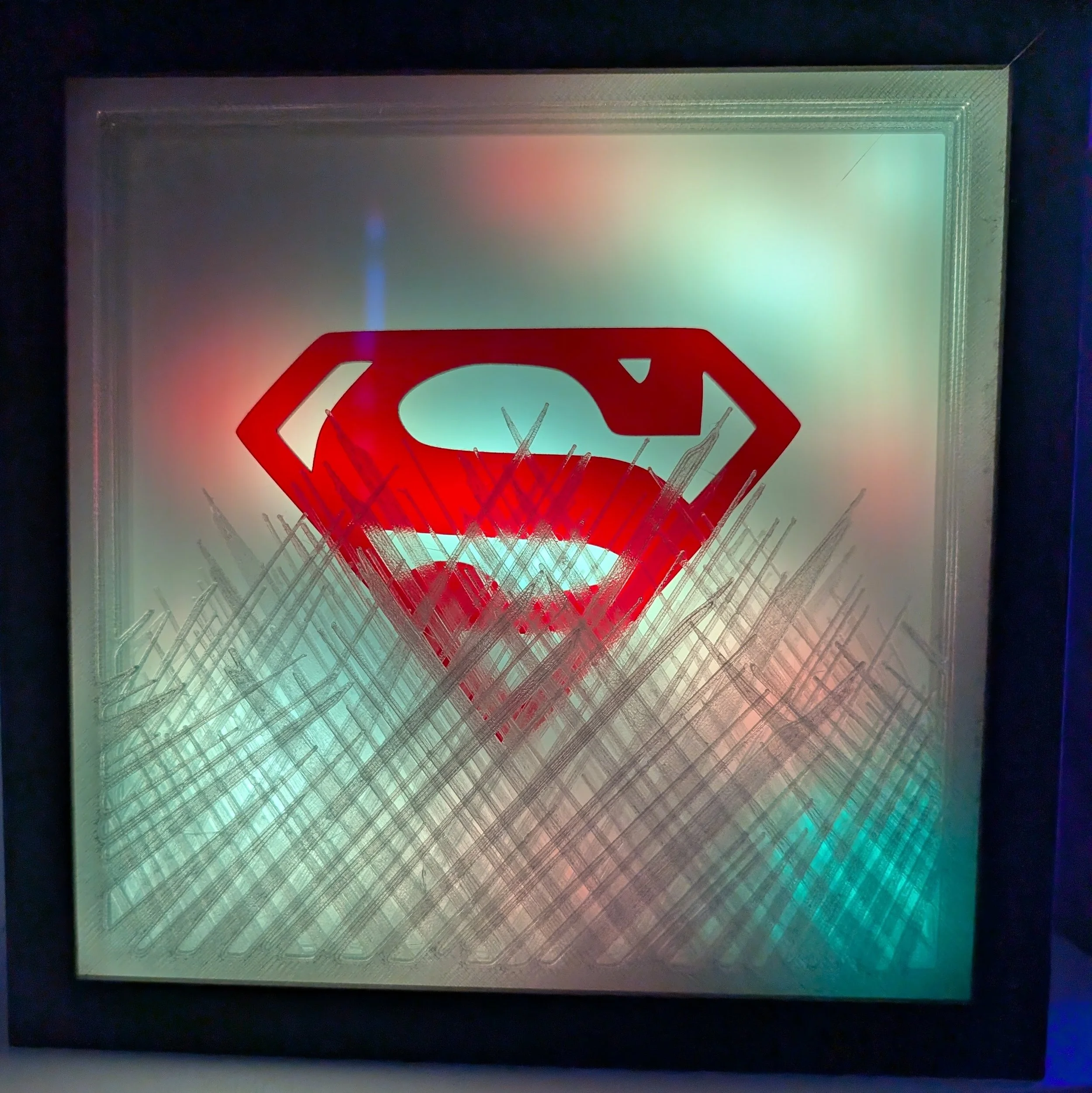 Superman Fan Art Light Box