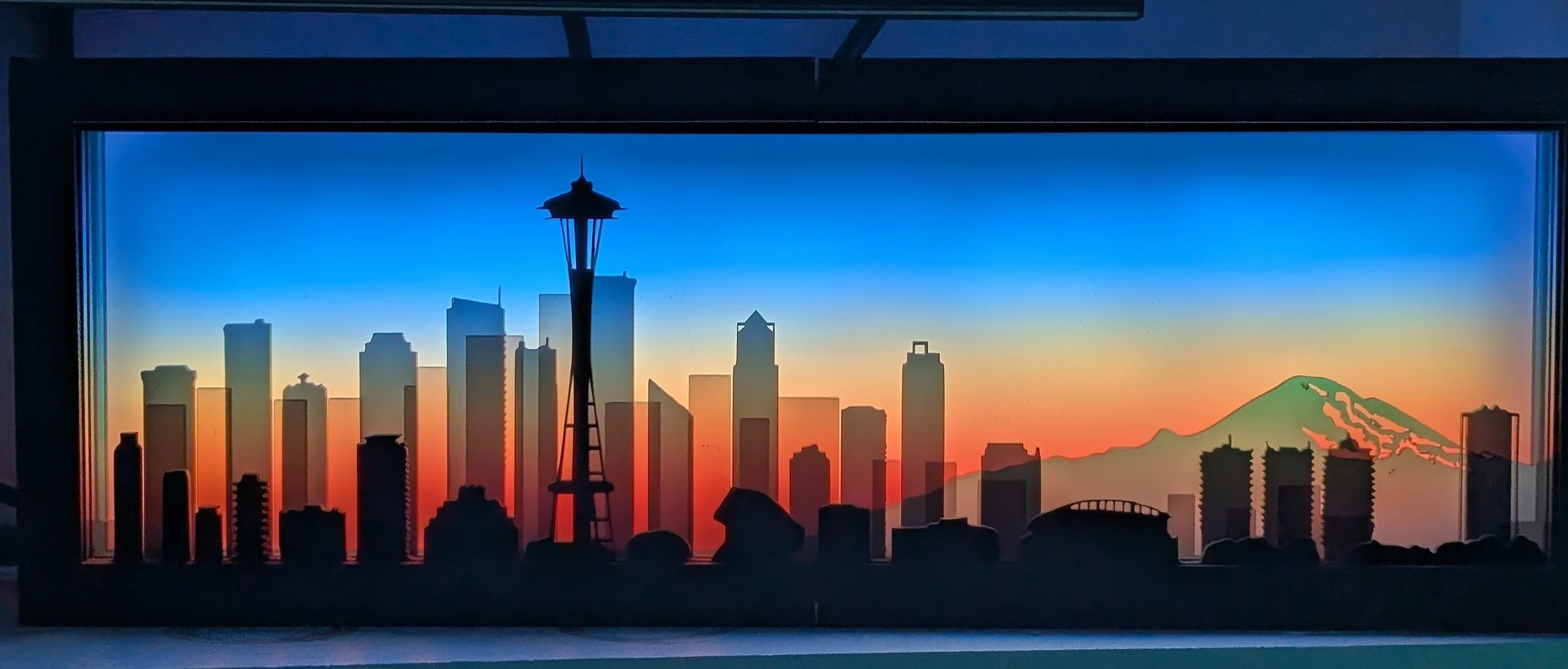 Seattle Skyline Light Box