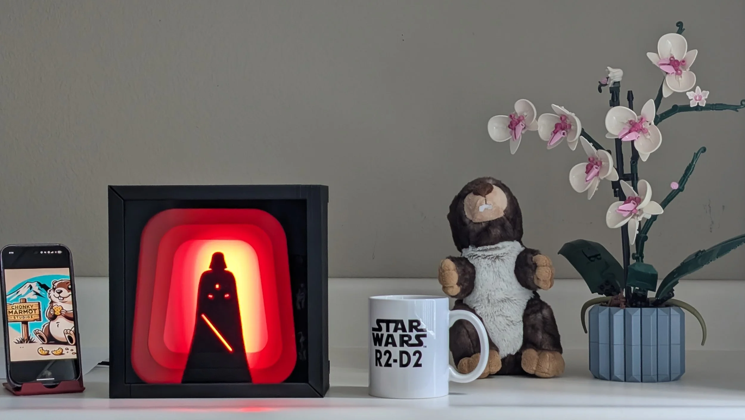 Darth Vader Lighted Shadow Box