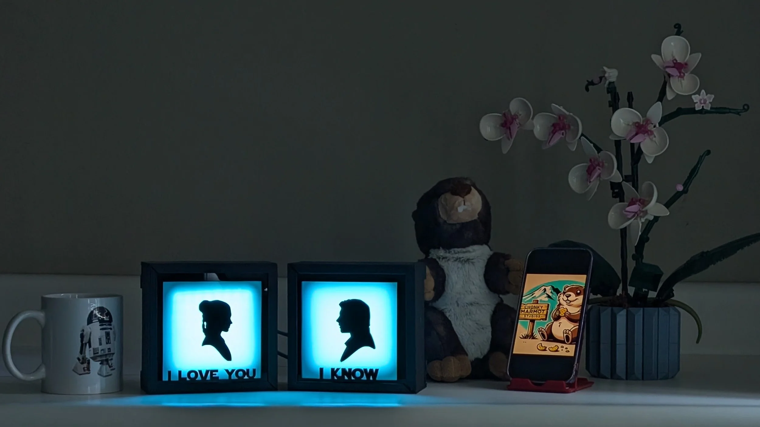 I Love You, I Know Star Wars Lightbox (5.5" x 5.5")