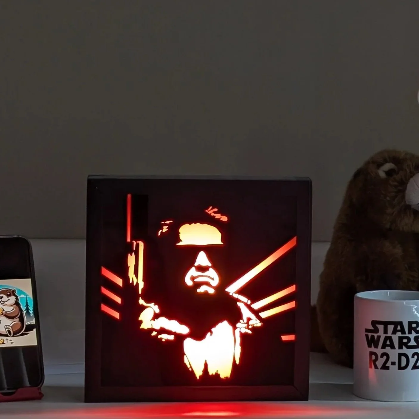 "I'll Be Back" Terminator T-800 Lighted Shadow Box