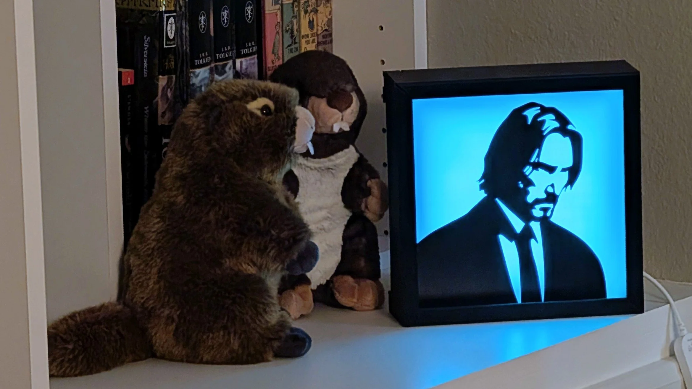 John Wick-Inspired Lighted Shadow Box