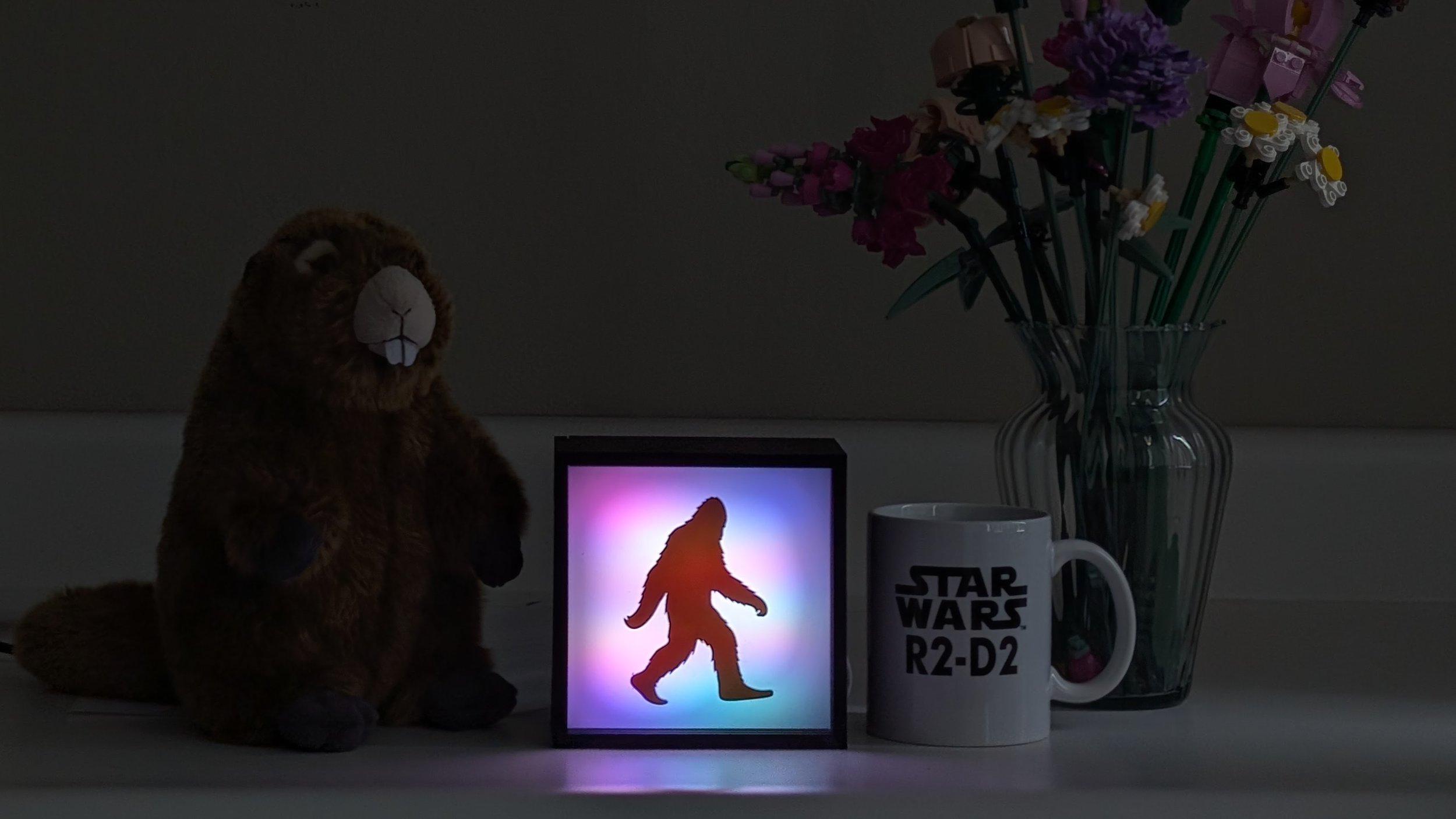 Sasquatch Lighted Shadow Box