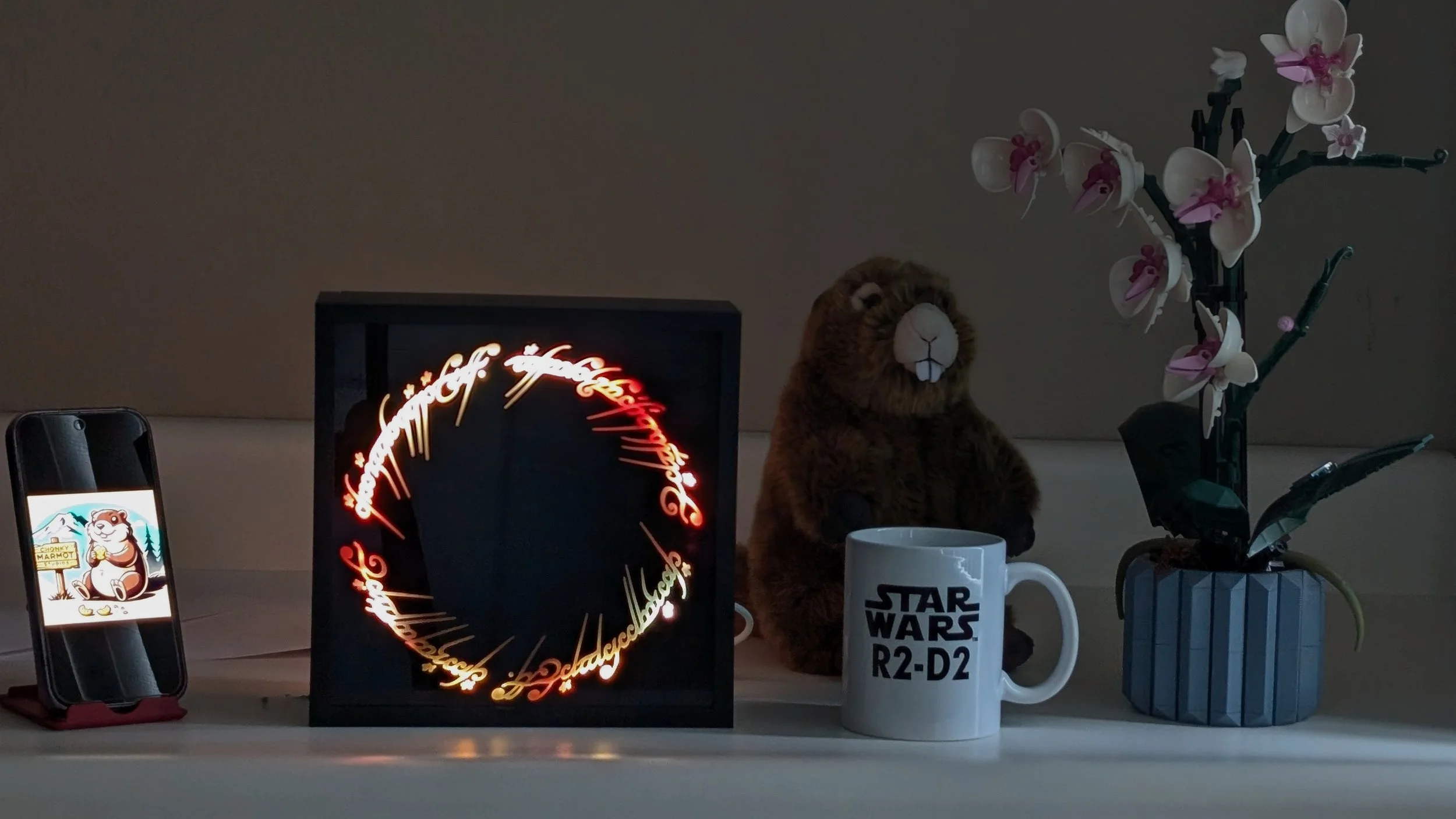 Lord of the Rings – One Ring Lighted Shadow Box