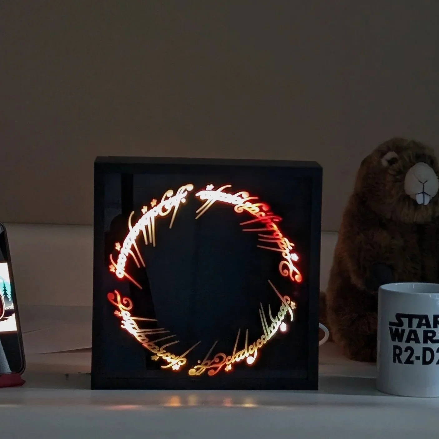 Lord of the Rings – One Ring Lighted Shadow Box