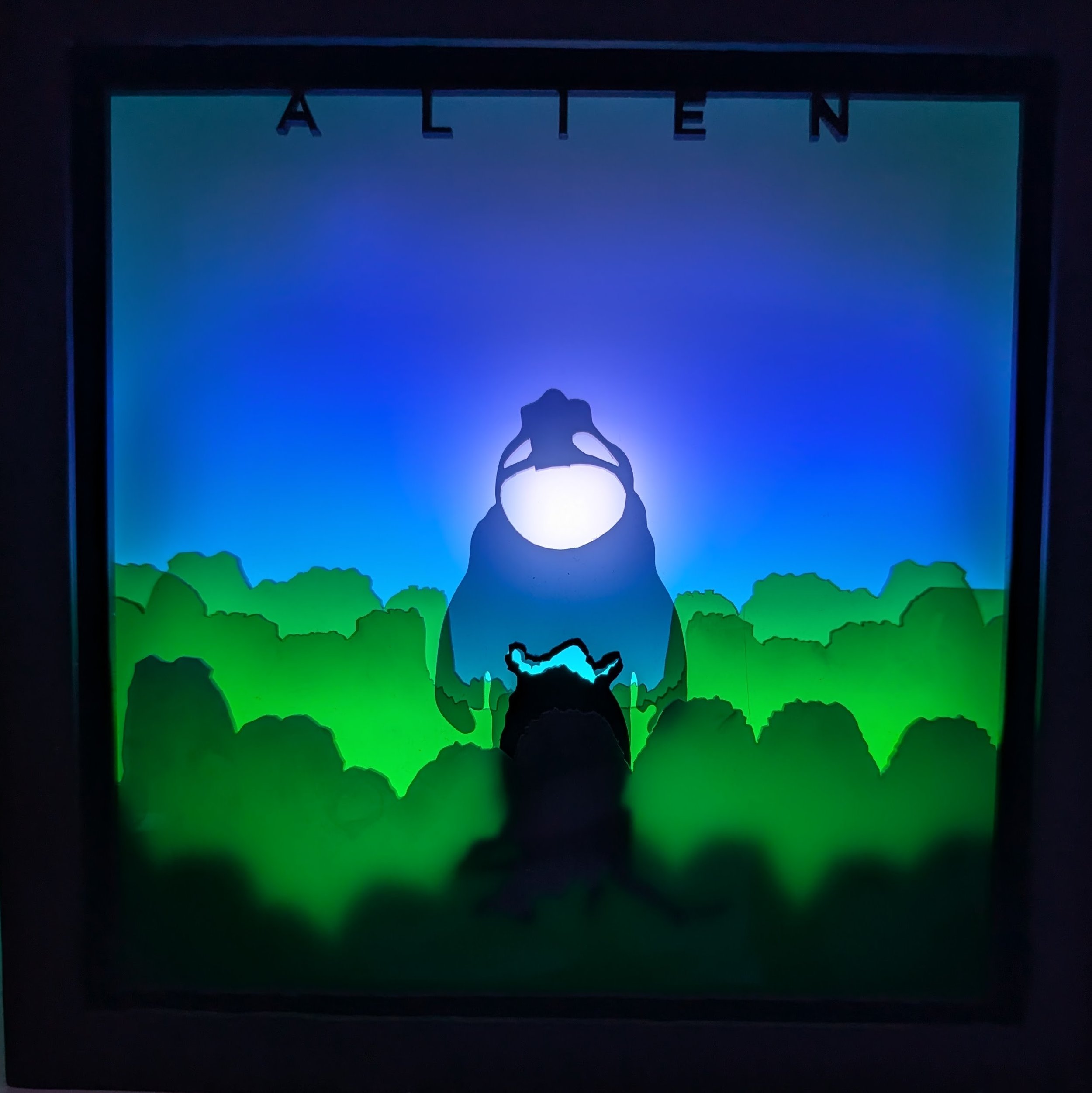 Alien Fan Art Light Box