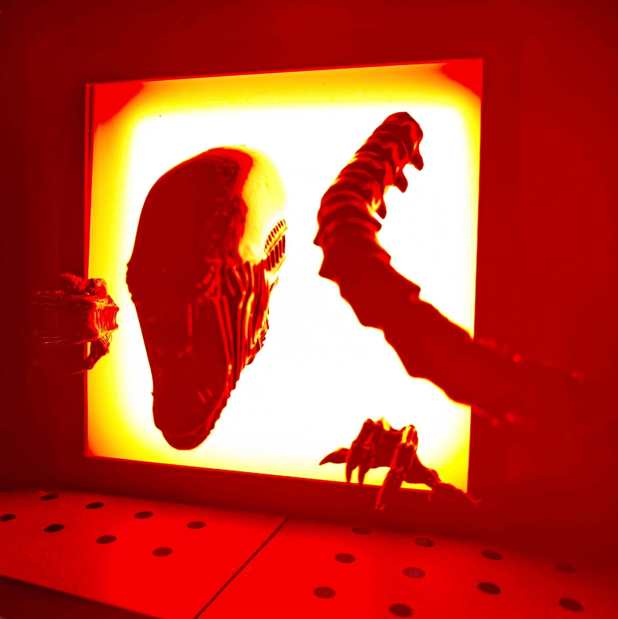 3D Alien Fan Art Light Box