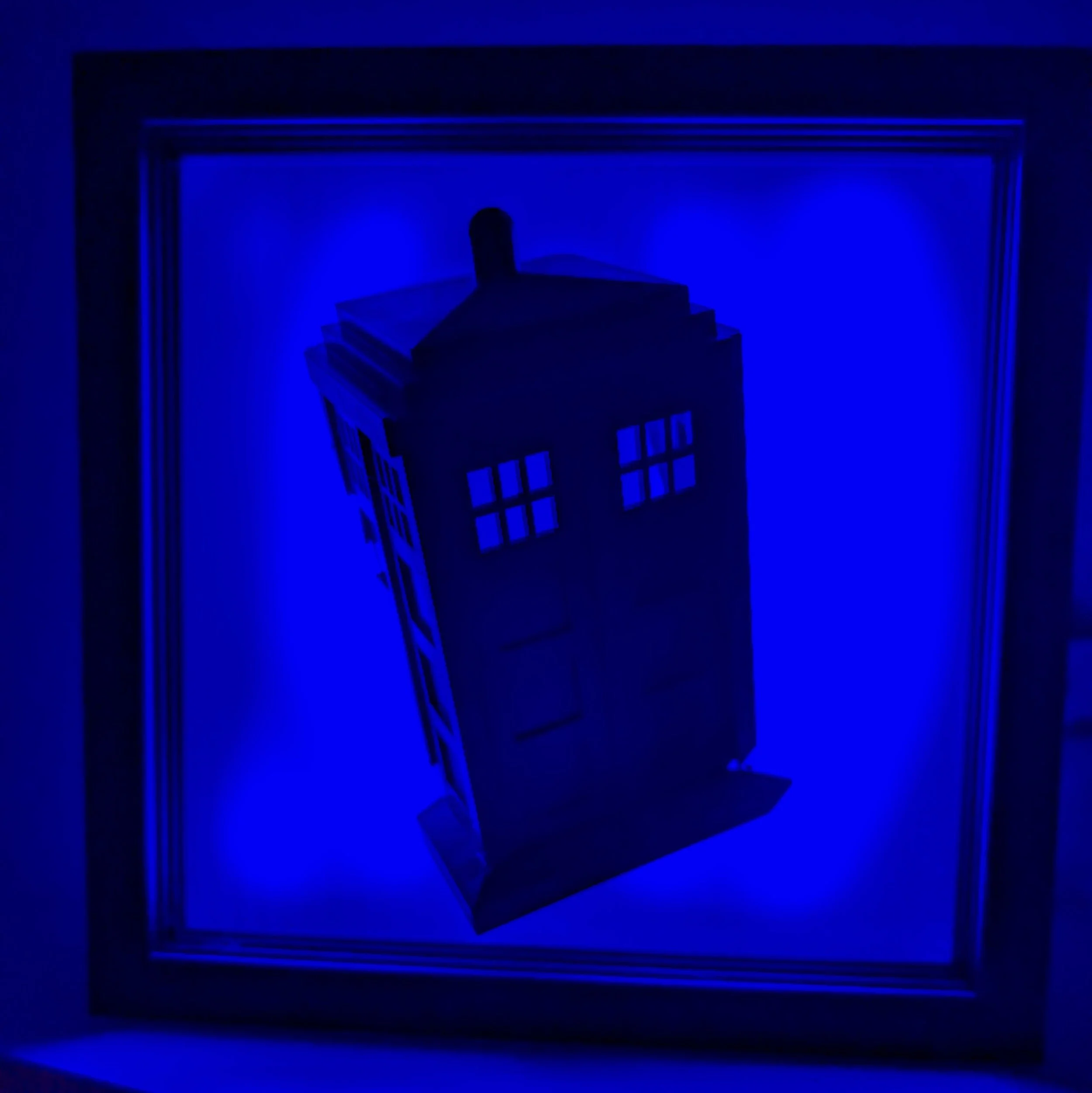 3D TARDIS Fan Art Light Box