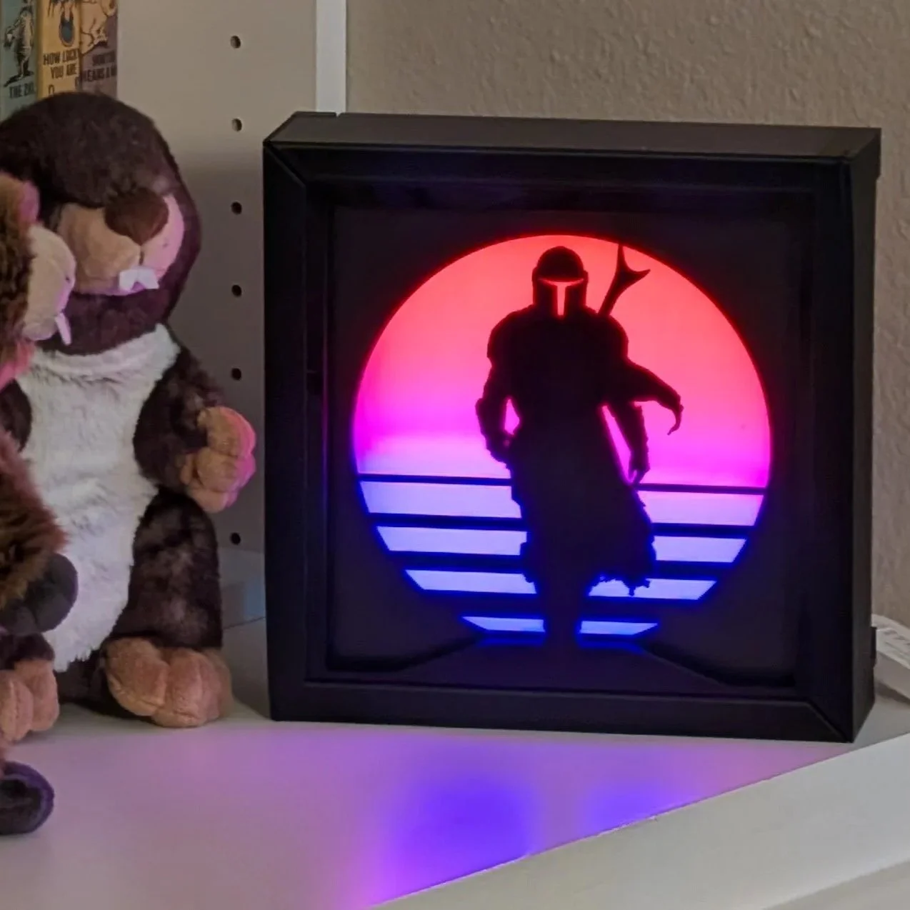 "This Is the Way" The Mandalorian Lighted Shadow Box