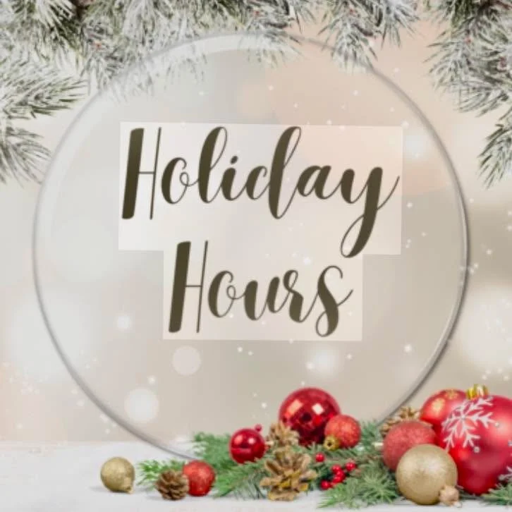 We have extended Holiday hours:
Wed 12/17 Open 11am-5pm
Thurs 12/18 Open 11am-5pm
Fri 12/19 Open 11am-5pm
Sat12/20 Open 11am-5pm
Sun 12/21 Open 11am-5pm
Mon 12/22 Open 11am-5pm
Tues 12/23 Open 11am-5pm
Wed 12/24 Open 11am-3pm

Favorite
124 New Milfor