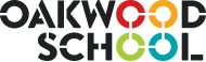 Logo of Oakwood School with the text arranged in a stylized design.