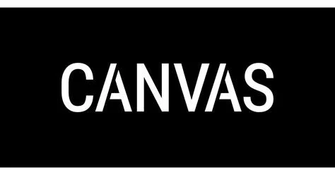 Canvas logo in white text on a black background.