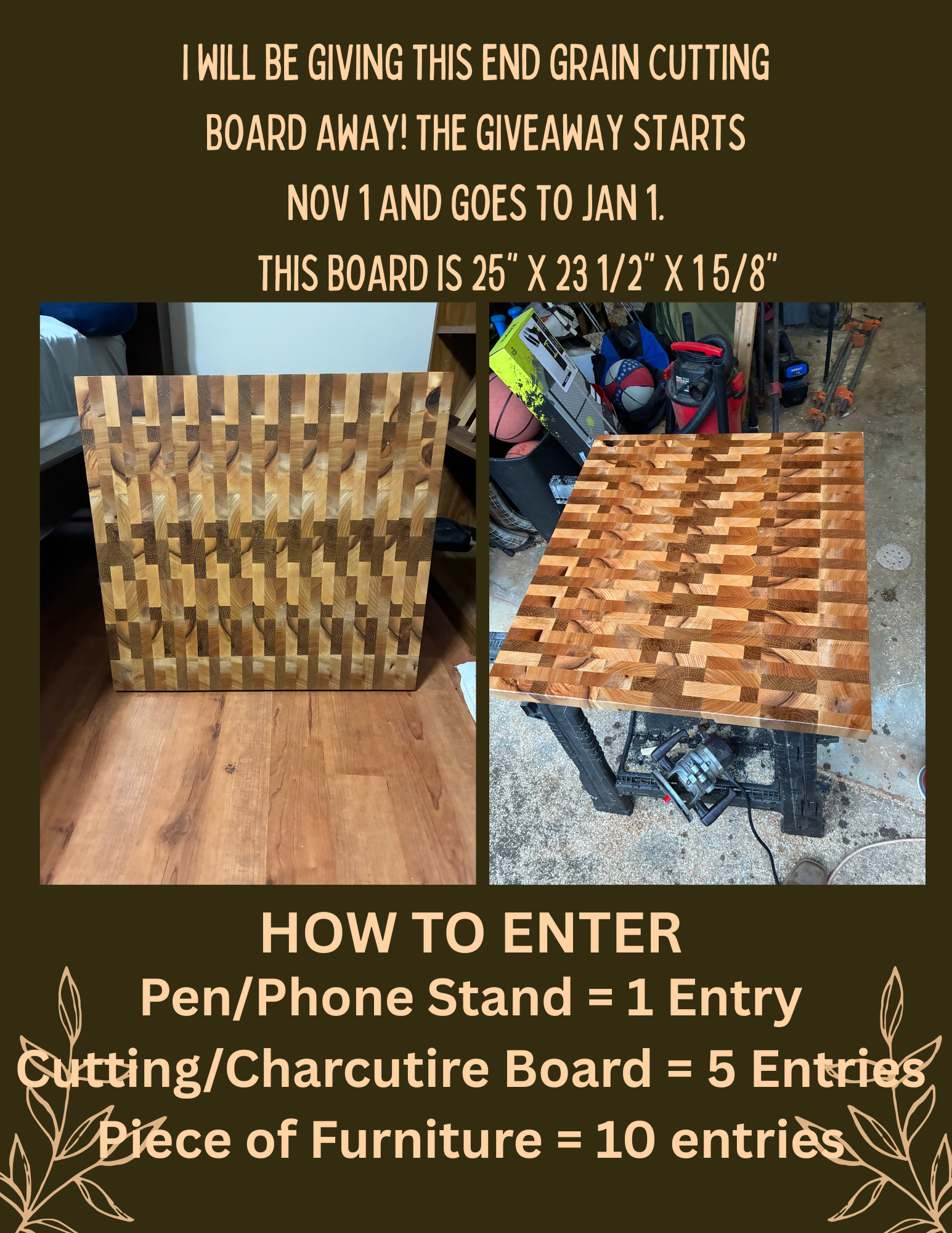 Cutting Board Giveaway