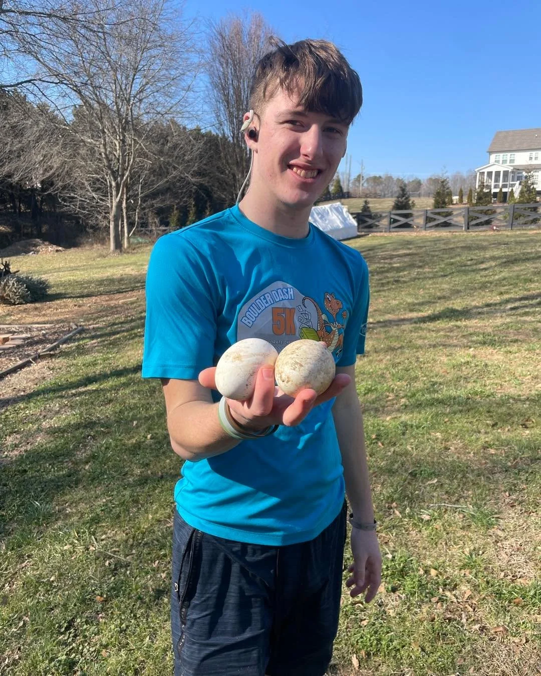 First goose eggs of the season!! Sad part of selling all the extra geese is less goose eggs. We enjoyed a huge harvest of goose eggs last year that lasted months for our big growing family. 

Fun fact: goose eggs are 2.5 to 3 times the size of chicke