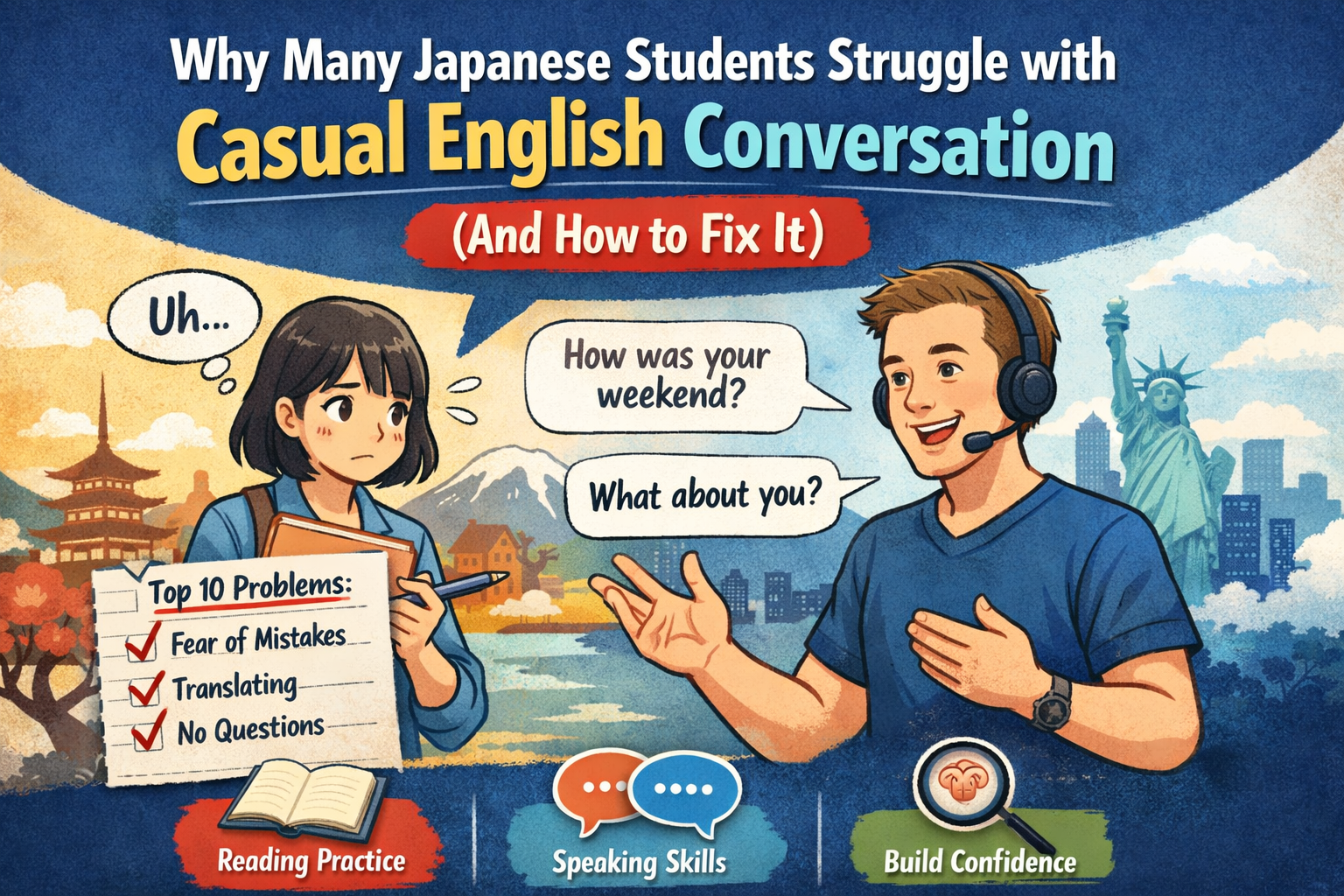 Why Many Japanese Students Struggle with Casual English Conversation (And How to Fix It)