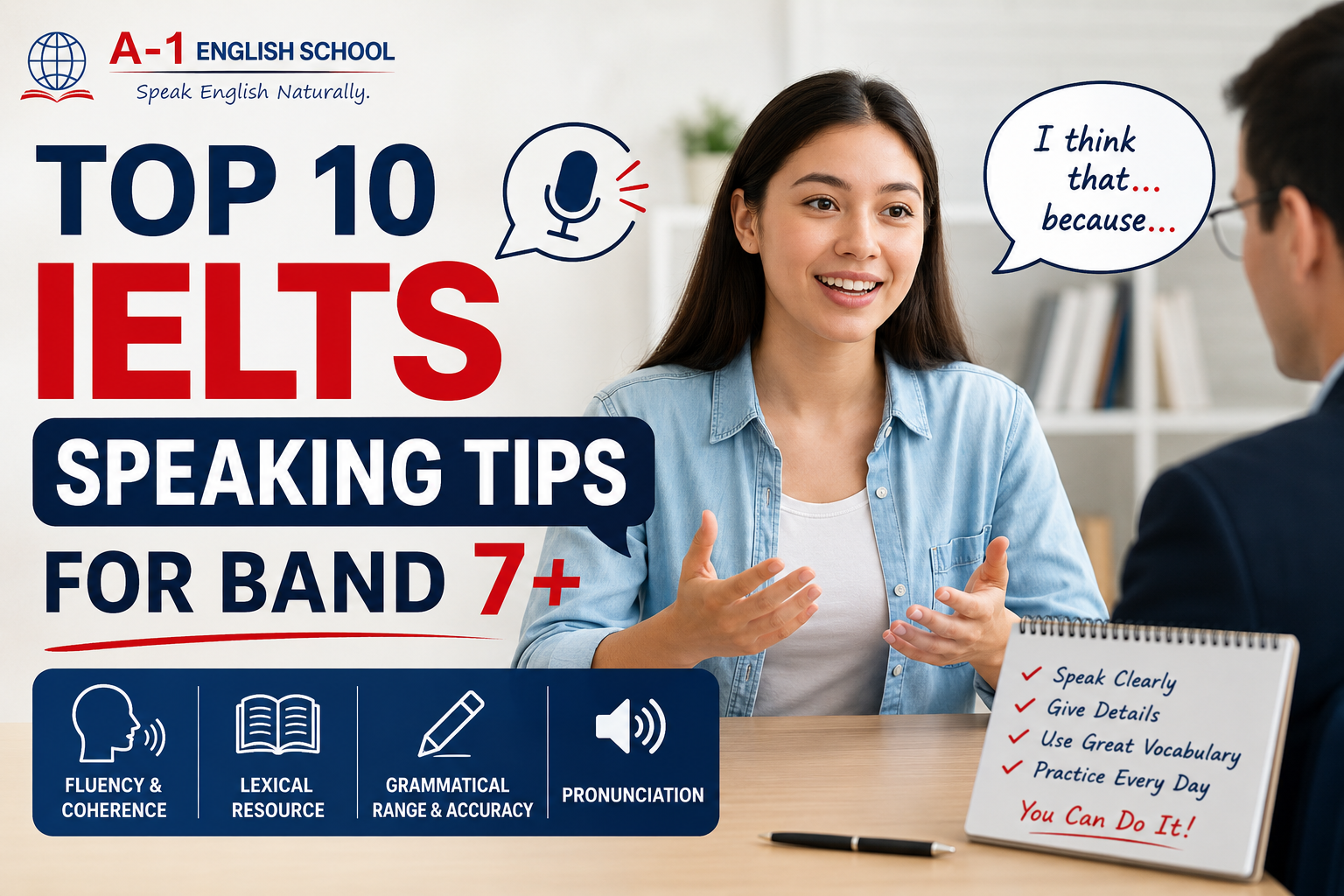 Top 10 IELTS Speaking Tips for Band 7+
