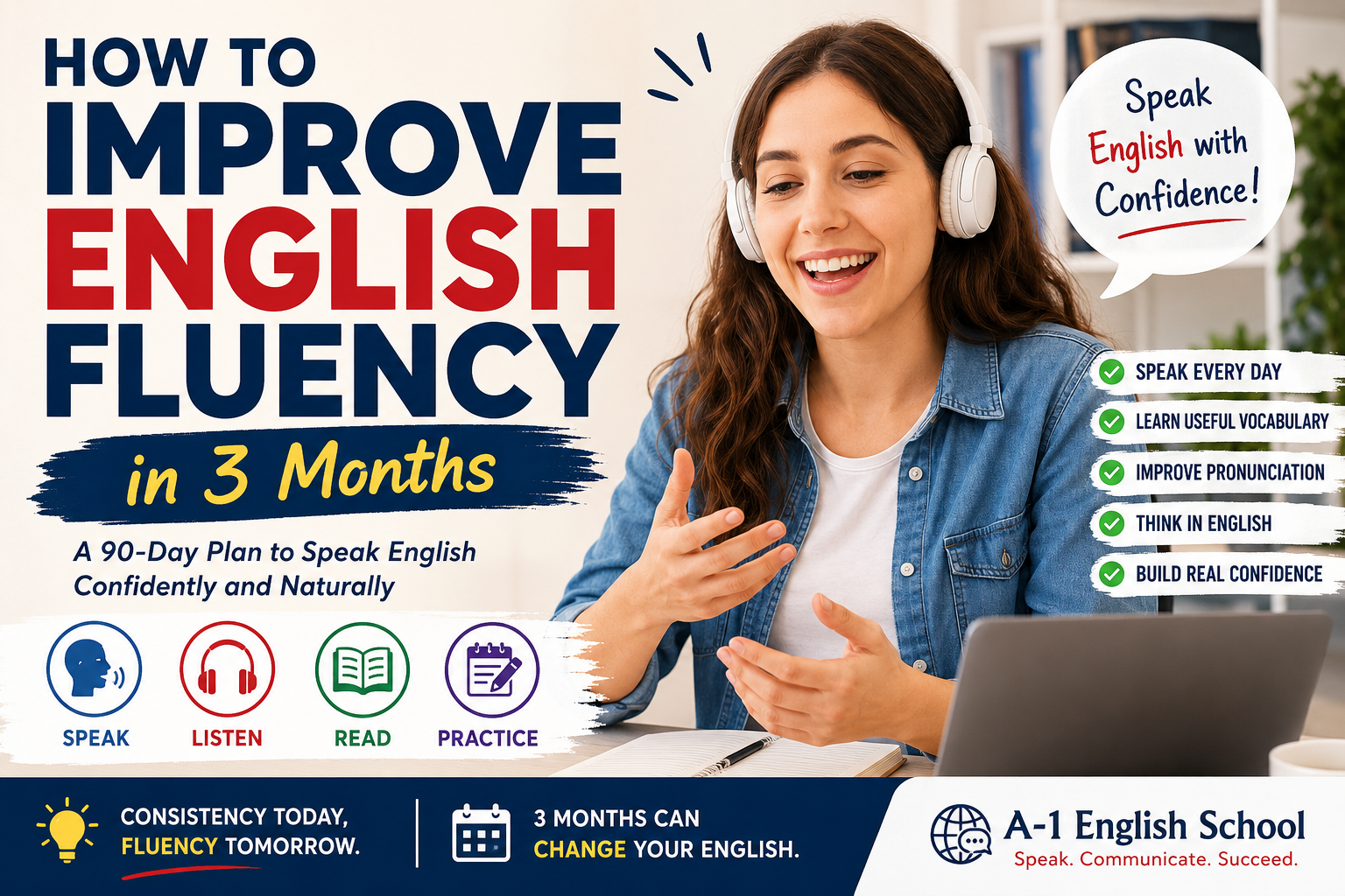 How to Improve English Fluency in 3 Months