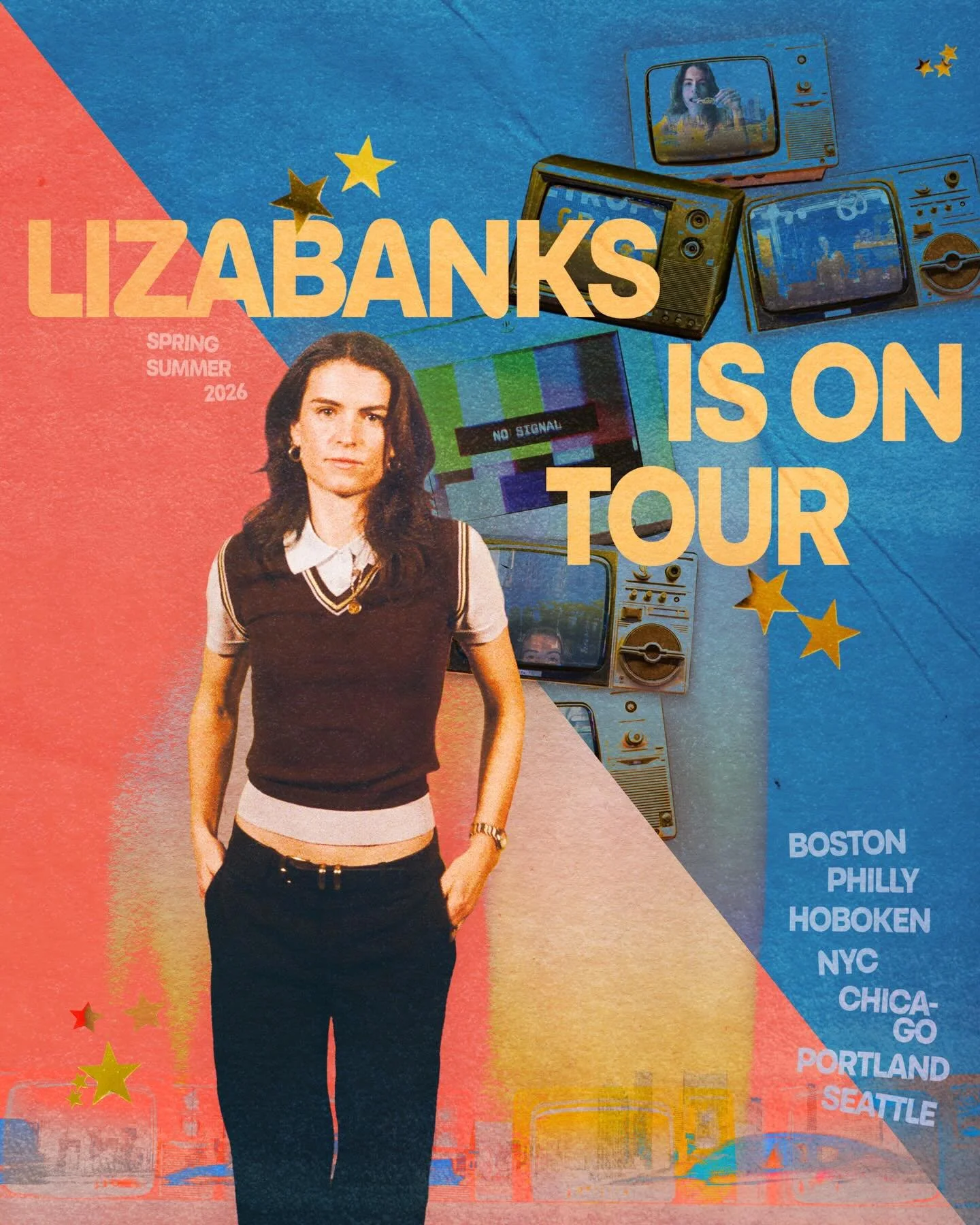 Tour poster design for the funniest and coolest @lizabanks11