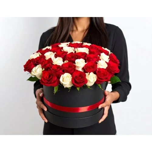 Roses No. 9 Box Arrangement