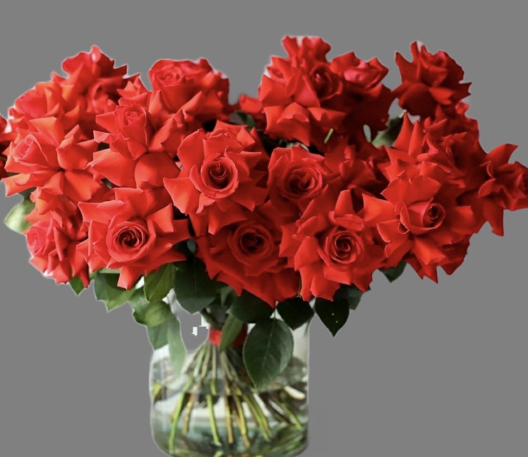 French Open Roses Vase Arrangement