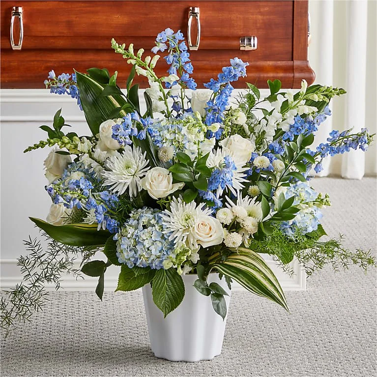 Peaceful Rest Floor Basket Arrangement
