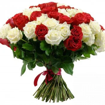 4 Dozen Roses Hand Tie Bouquet