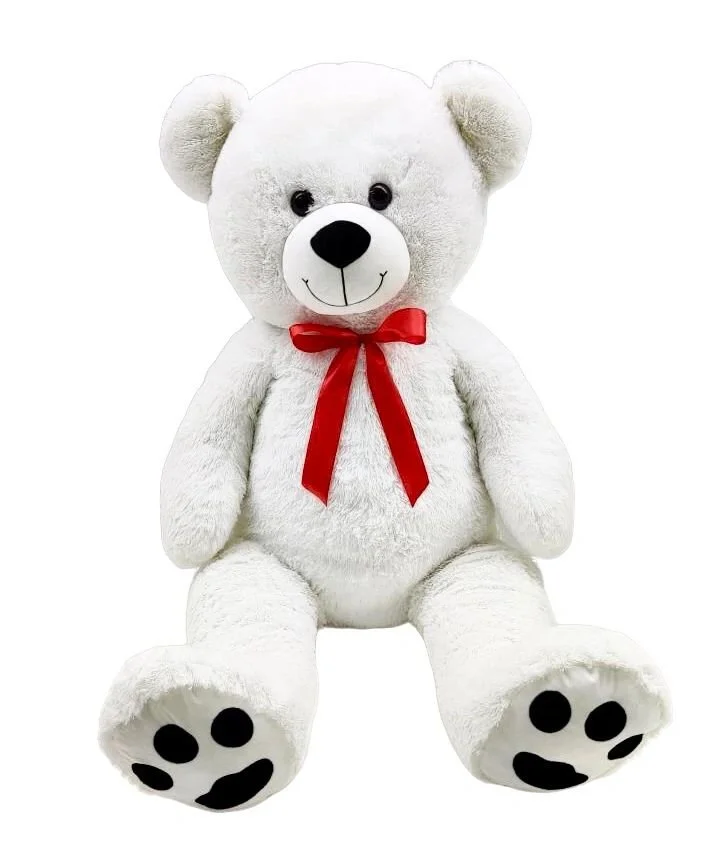 4 foot White Teddy Bear