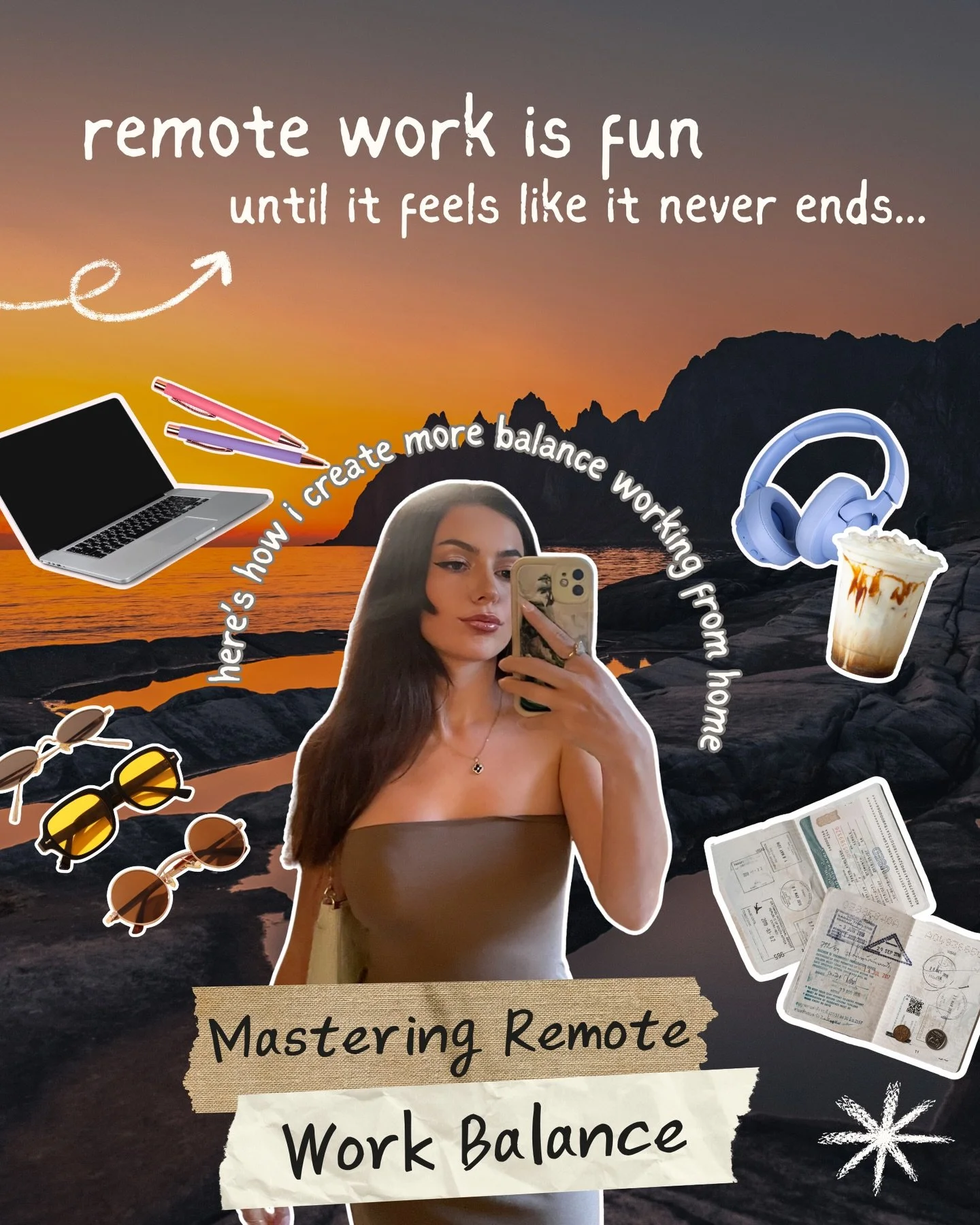 remote work is fun until you realize&hellip; you never really clock out 😭

i&rsquo;ve definitely been guilty of working from my bed, or answering &ldquo;one more email,&rdquo; while on vacation 

these are a few small things that actually helped me 