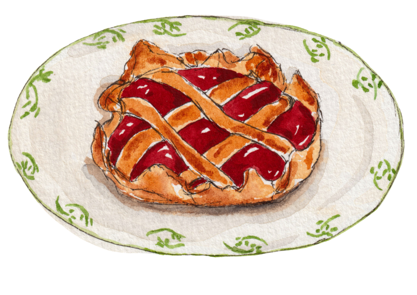 tartelette fruits dessin
