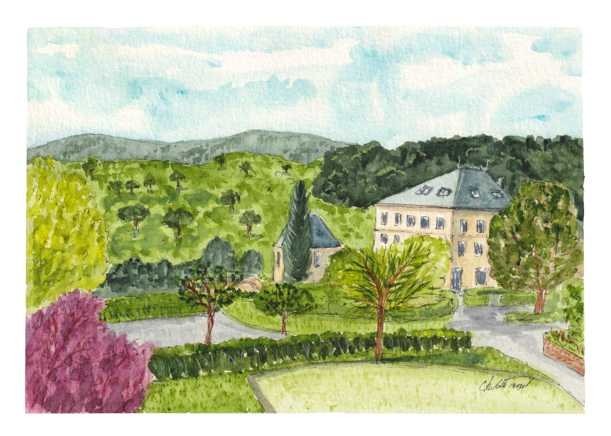 aquarelle domaine de rochebois par charlotte frezel.png