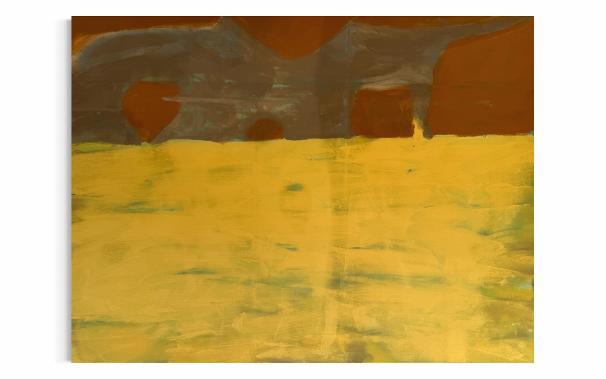 Overflow | 2026 | Mineral paint on cotton canvas | 144 x 190 cm