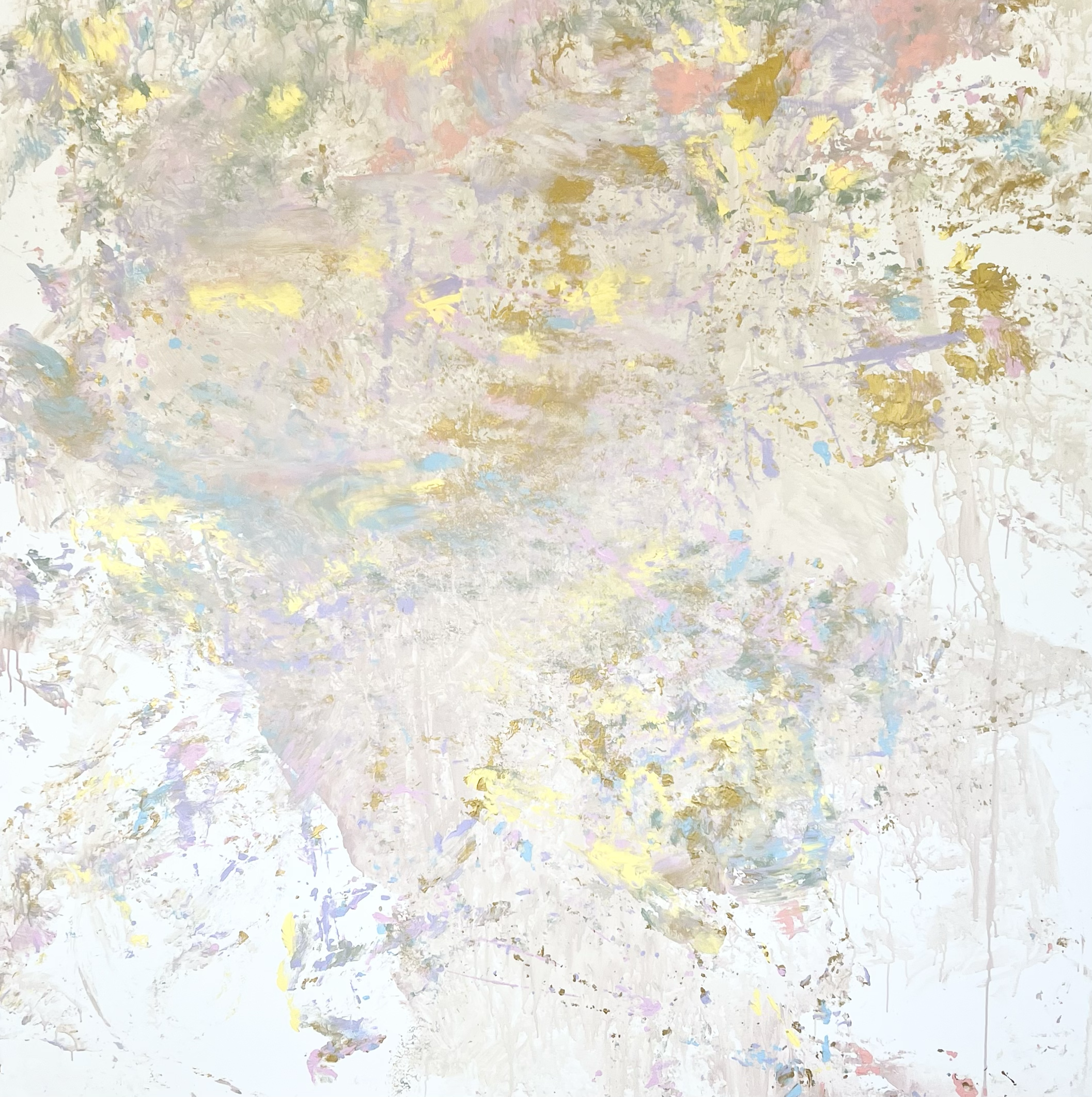 Self Portrait I, 2023 / 
180 × 180 cm / 
Mineral paint on canvas