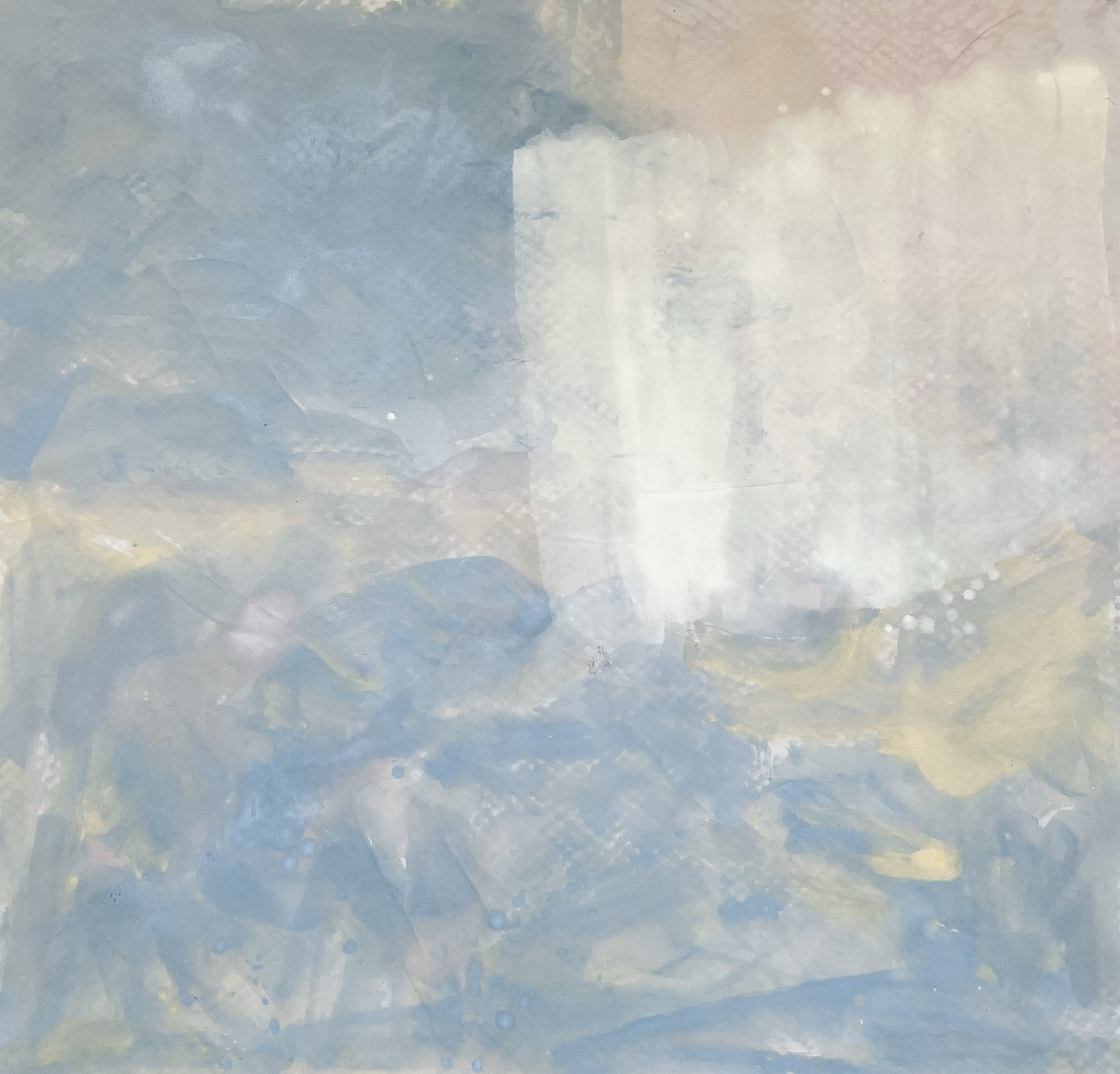 Cliffs in Darkness, 2023 / 
160 x 160 cm / 
Mineral paint on canvas