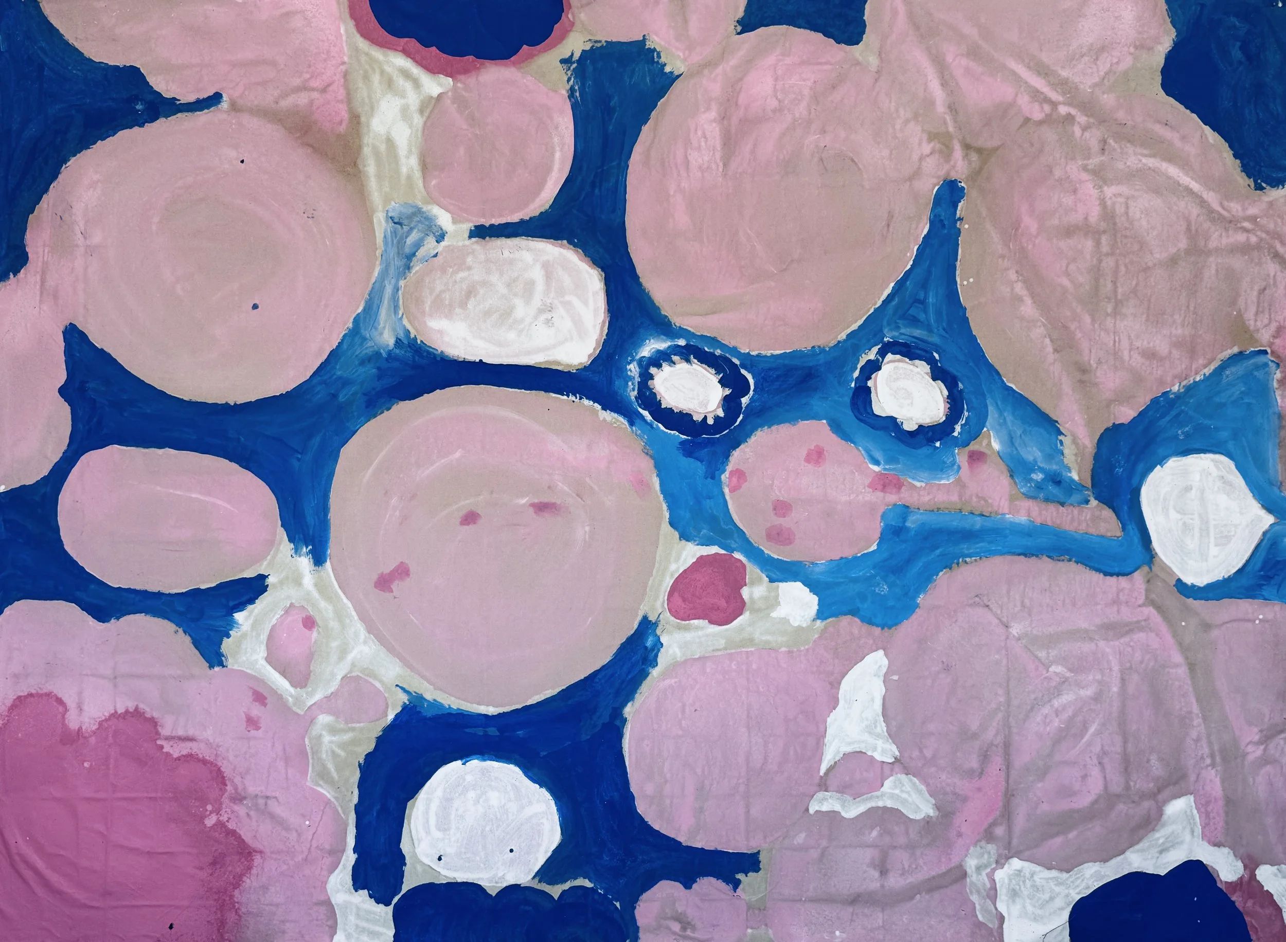 Ponds of Hope, 2025 / 
200 x 300 cm / 
Pigment and acrylic on canvas