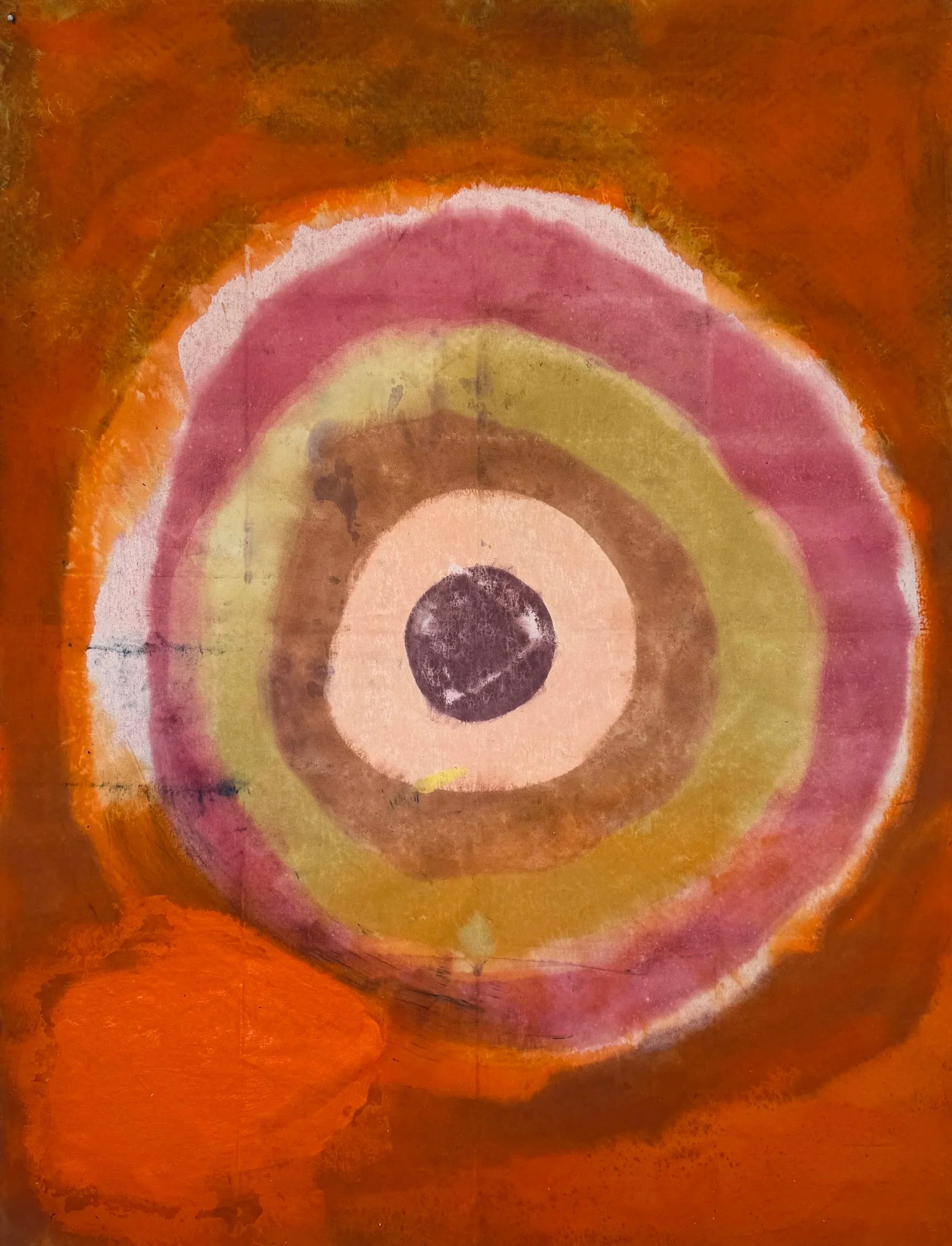 TongueFlame, 2025 / 
206 x 157 cm / 
Pigment and acrylic on canvas