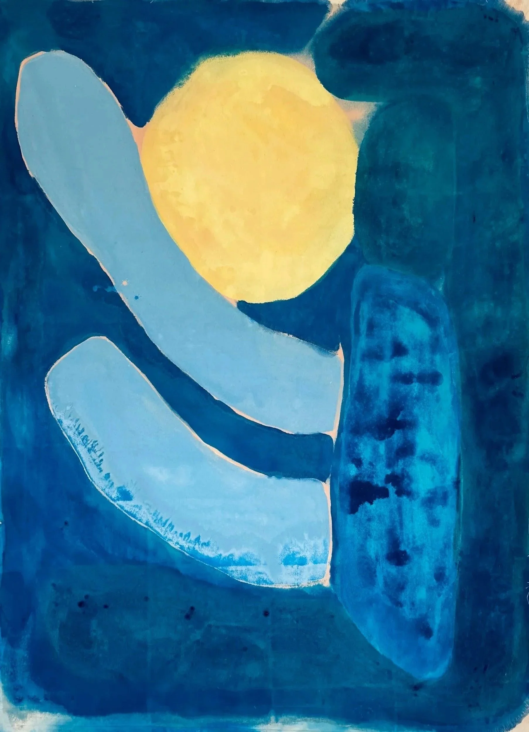 Stick to the Sun, 2025 / 
160 x 200 cm / 
Pigment and acrylic on canvas