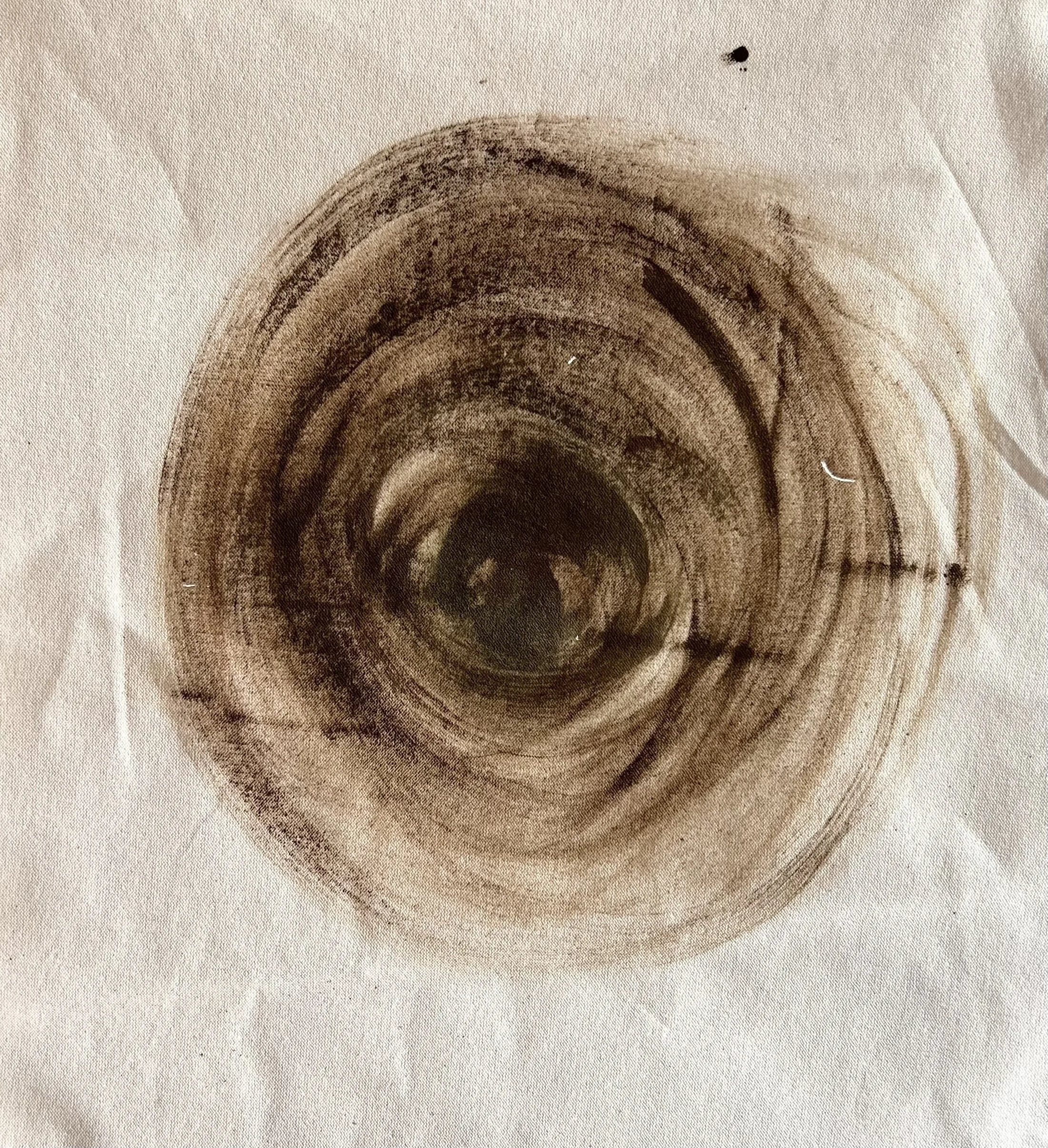 Eye of the Storm, 2024 / 
60 x 40 cm / 
Pigment on canvas