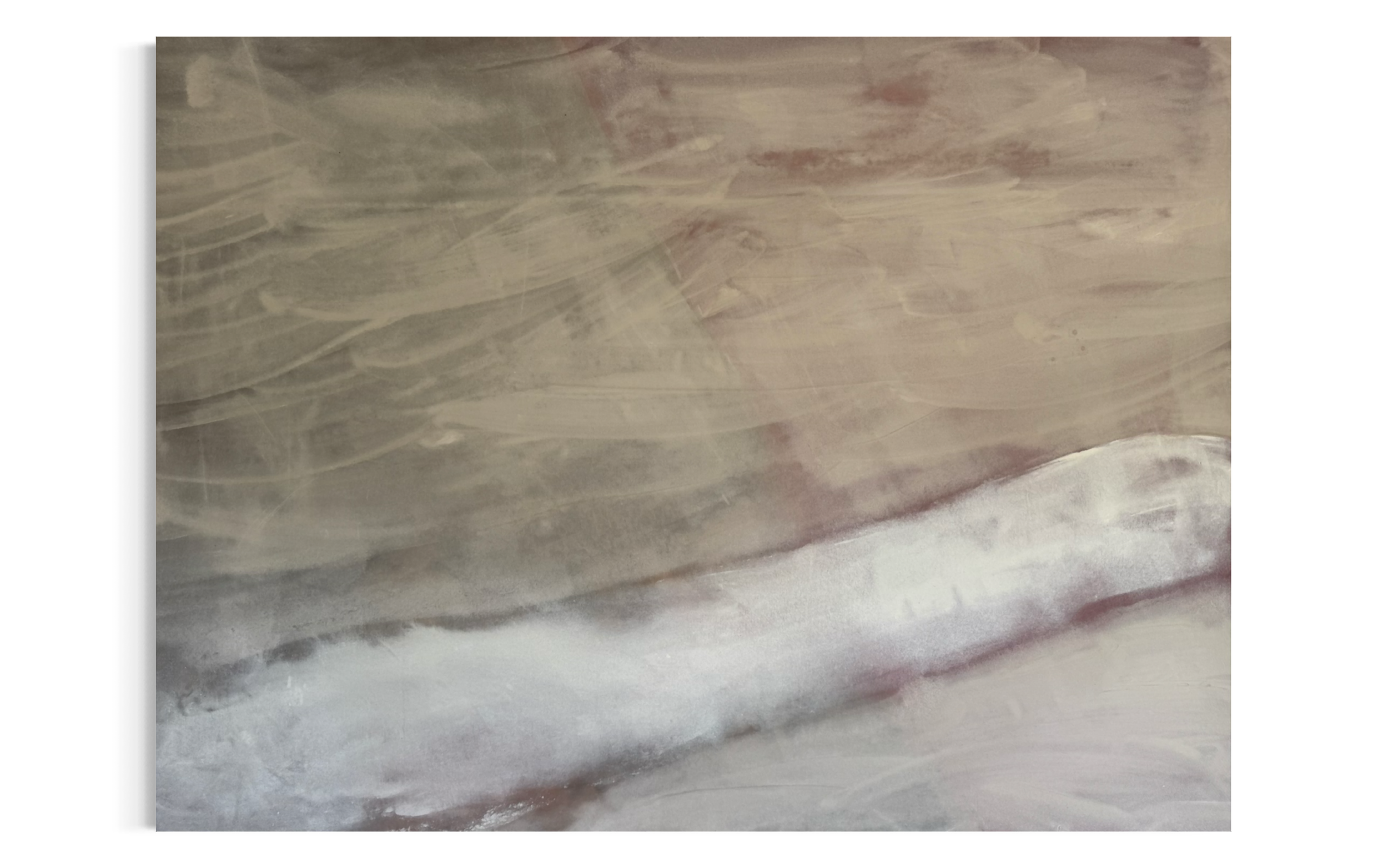 Interjection | 2026 | Mineral paint on cotton canvas |  145 x 205 cm