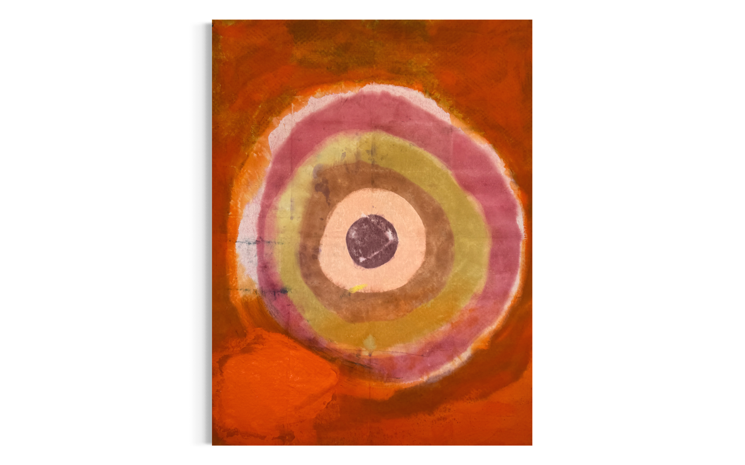 TongueFlame | 2025 | Pigment and acrylic on canvas | 206 x 157 cm