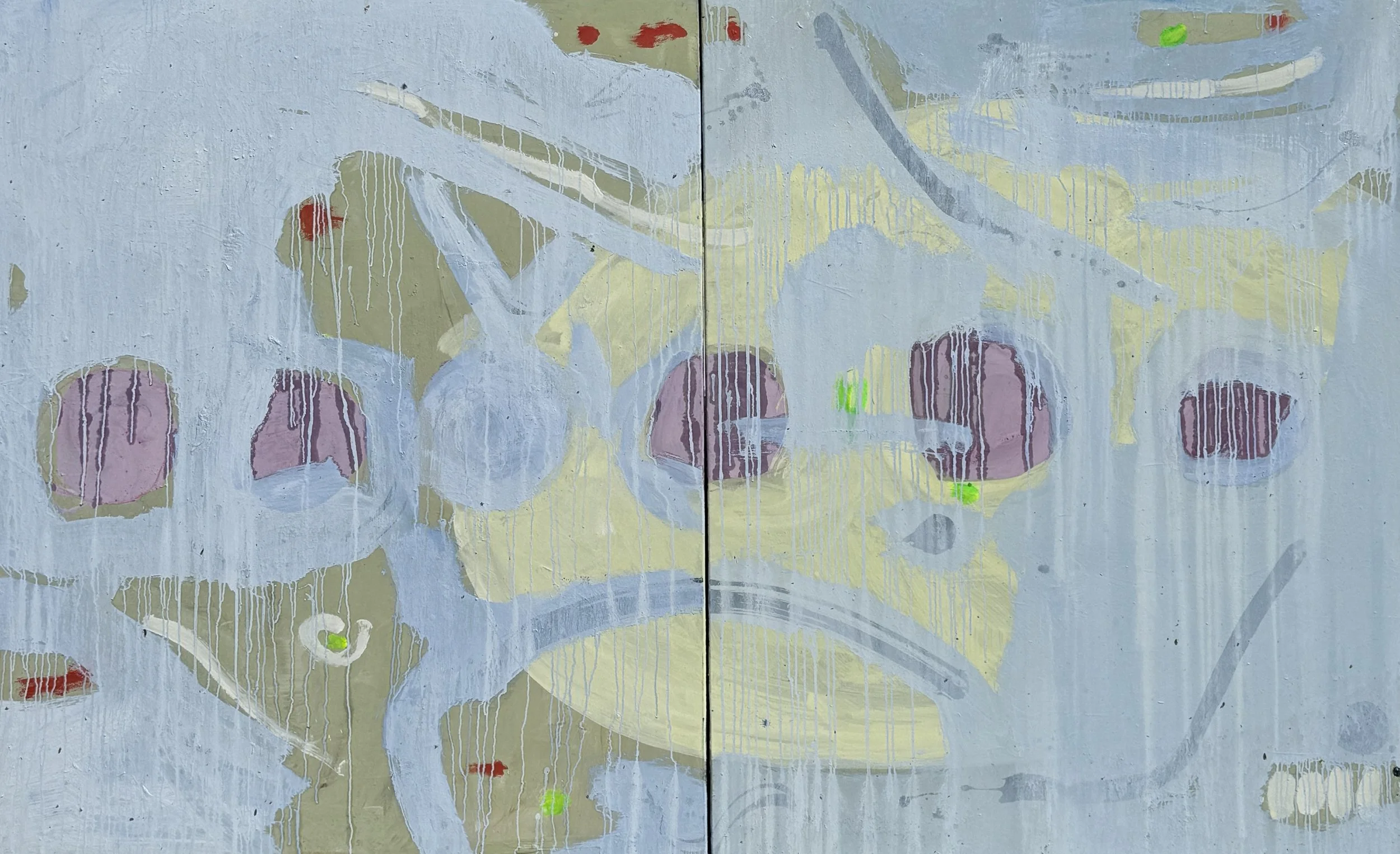 The Kingdom of Heaven, 2026 / 
162 x 259 cm / 
Acrylic, Indian ink, pigment and linseed oil on canvas