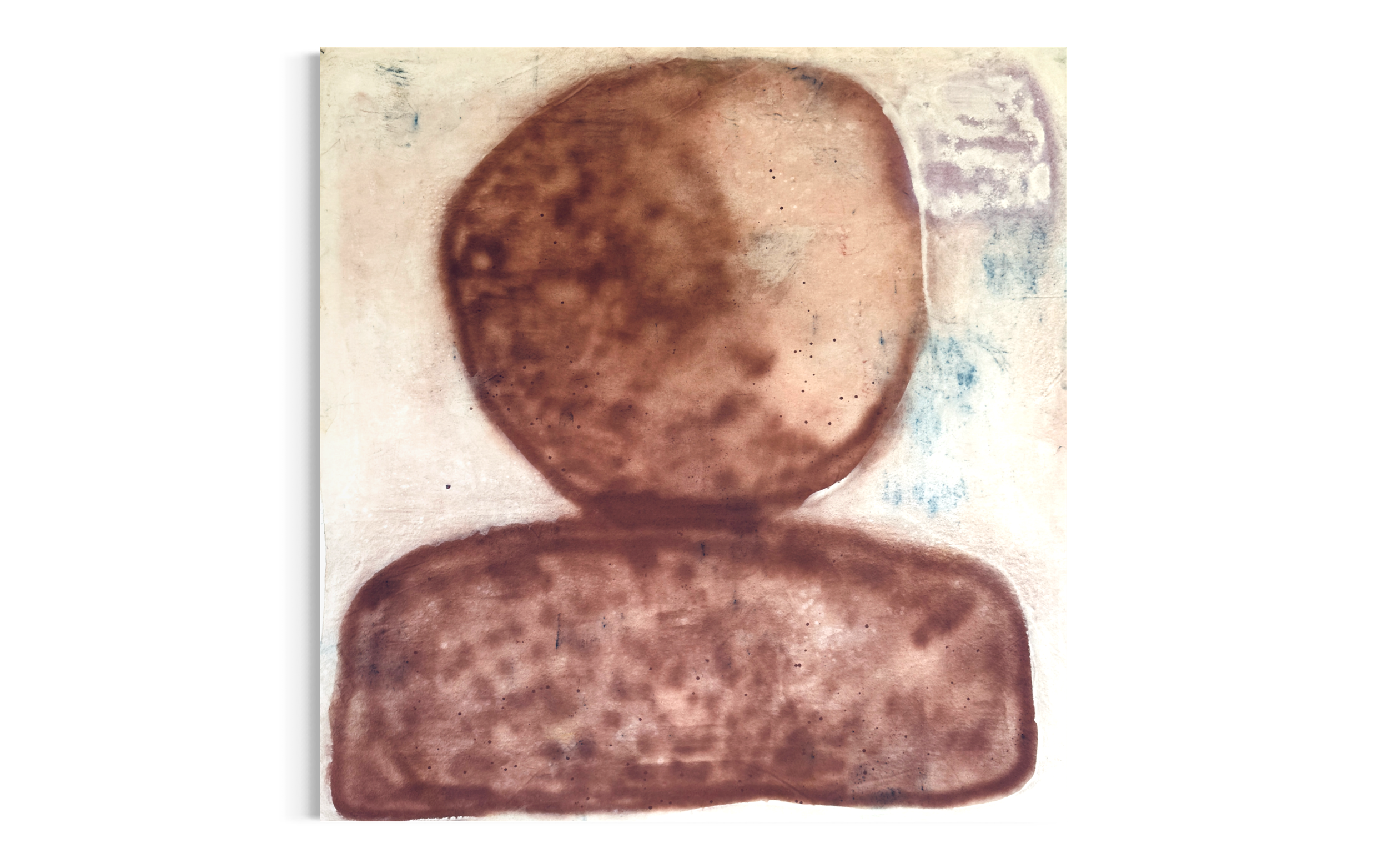 Self Portrait | 2025 | Spray, pigment and mineral paint on canvas | 157 x 155 cm