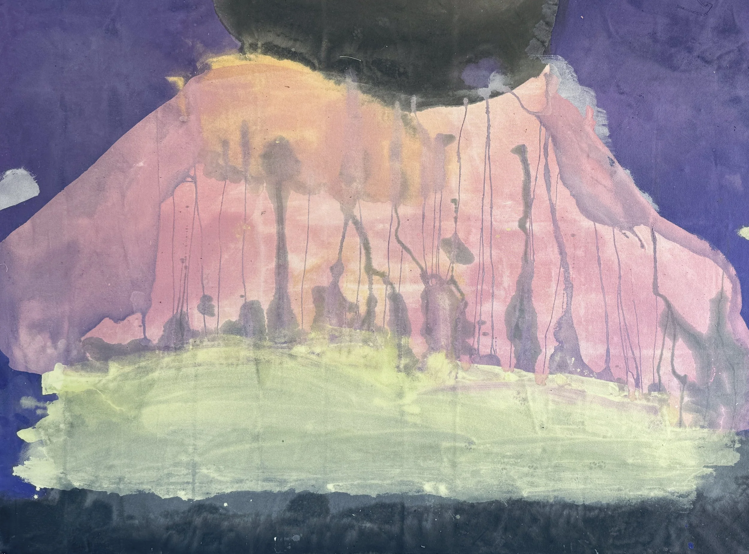 Worship, 2025 / 
160 x 200 cm / 
Acrylic and pigment on canvas