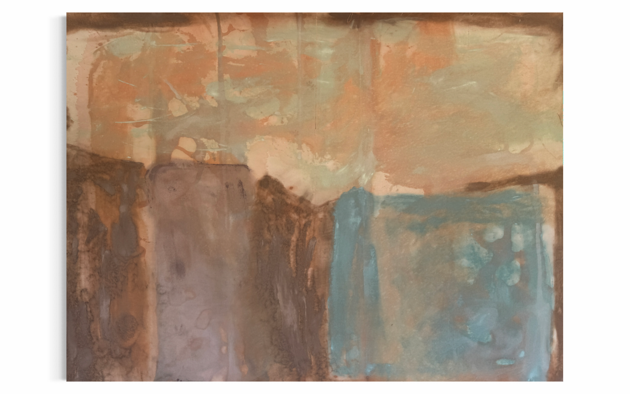 Explosion | 2026 | Mineral paint on cotton canvas | 146 x 197 cm