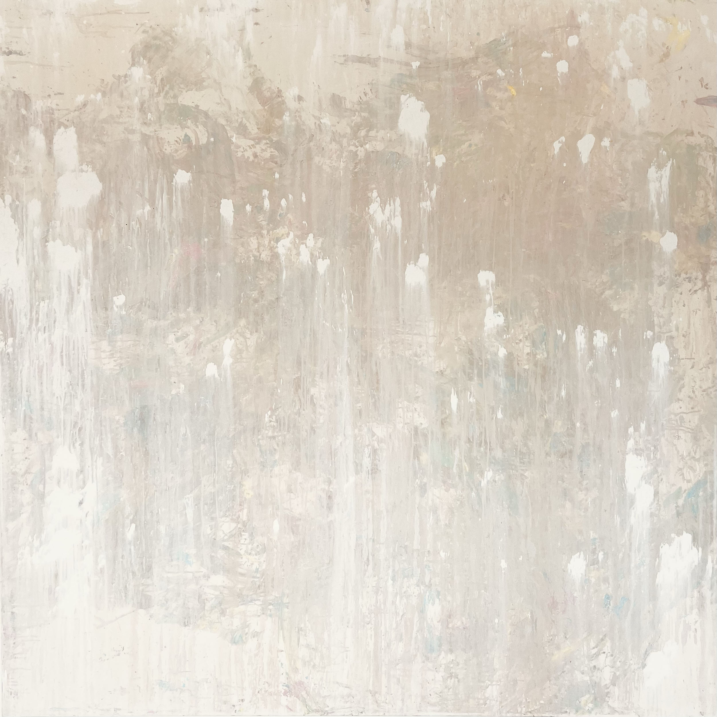 Enlightenment, 2023 / 
200 × 200 cm / 
Mineral paint on canvas