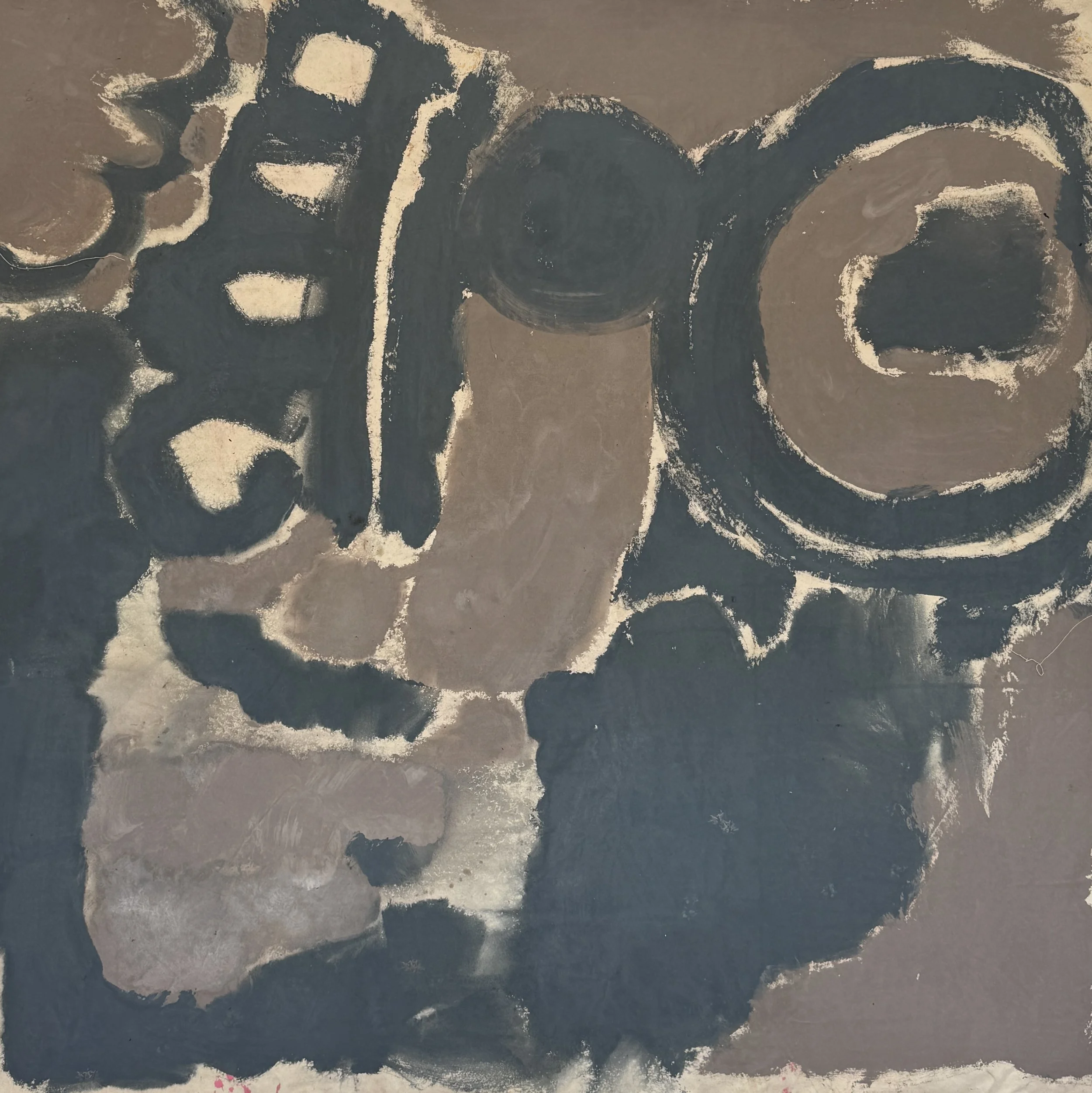 Interlocution, 2026 / 
184 x 181 cm / 
Mineral paint on canvas 