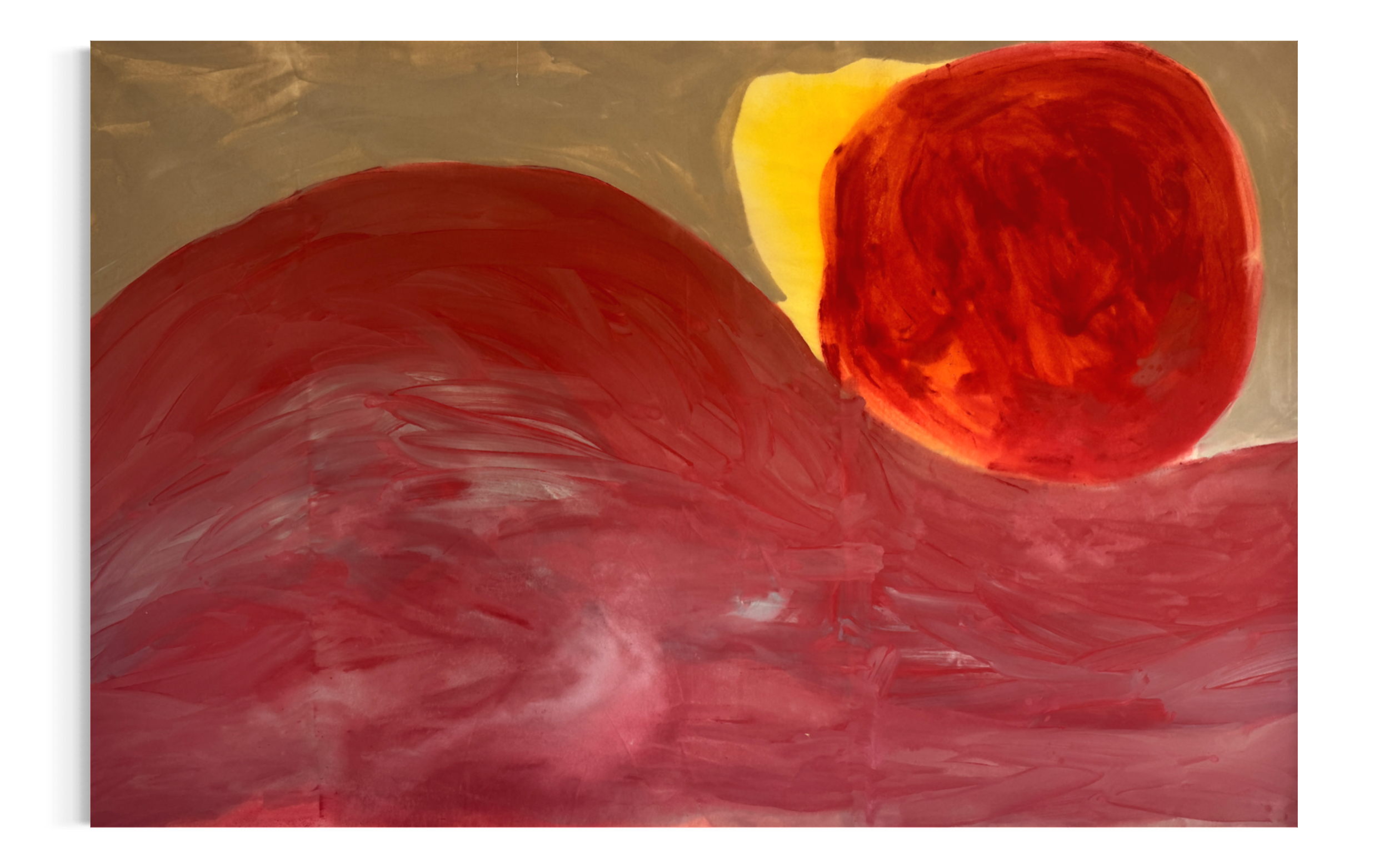 Eclipse | 2026 | Mineral paint on cotton canvas | 190 x 290 cm