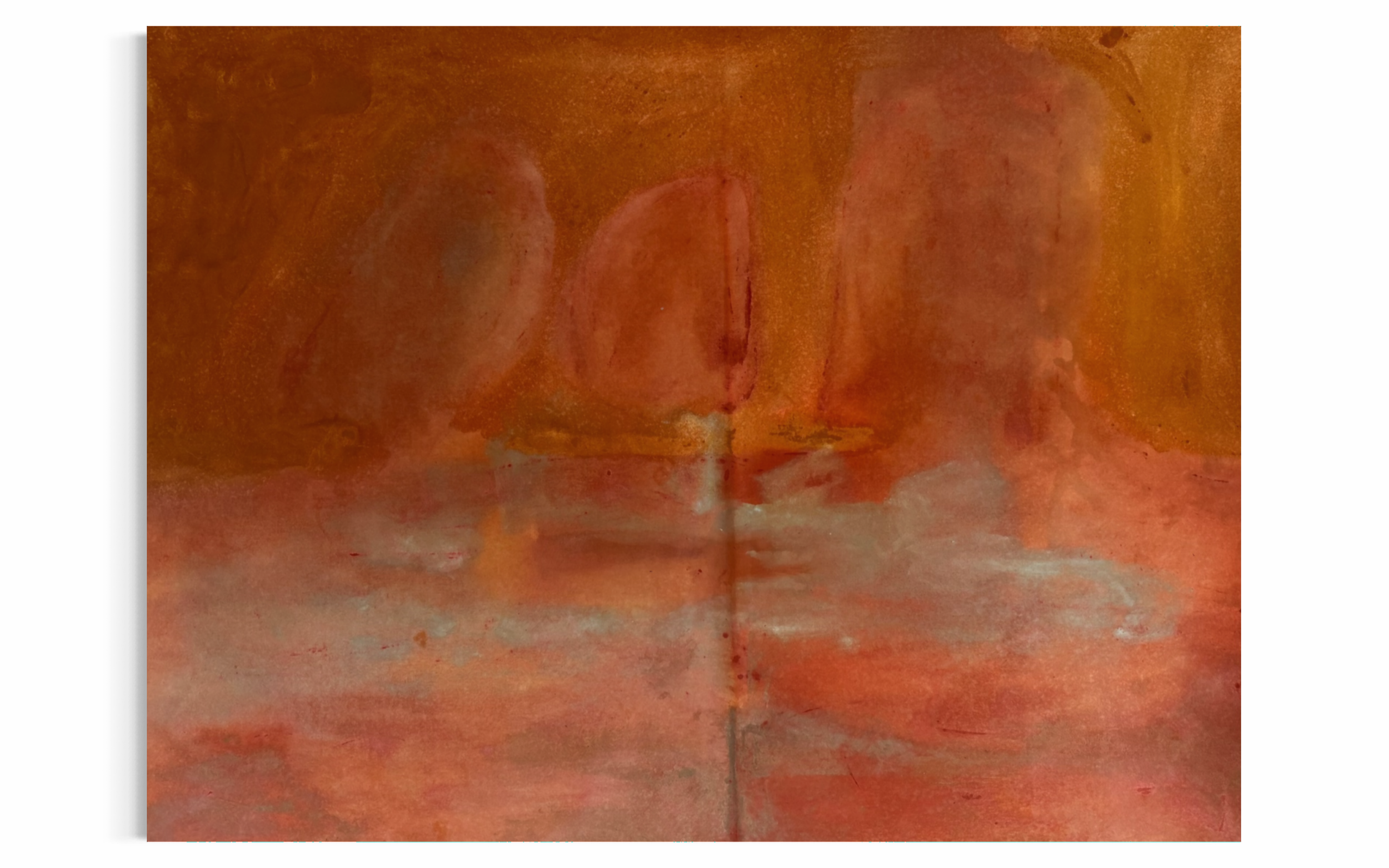 Heaven can wait | 2026 | Mineral paint on cotton canvas |  145 x 192 cm